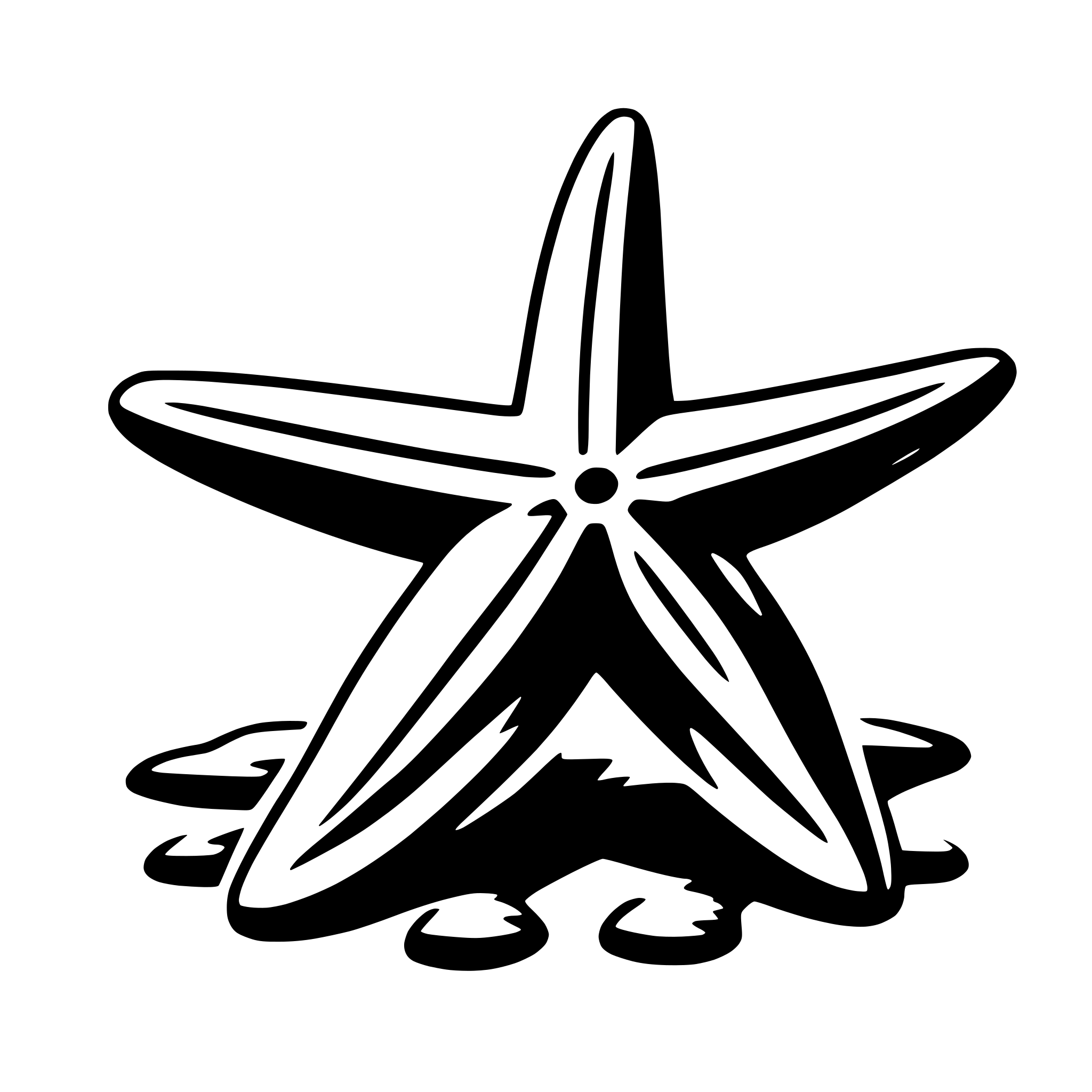 AI-generated SVG of a starfish