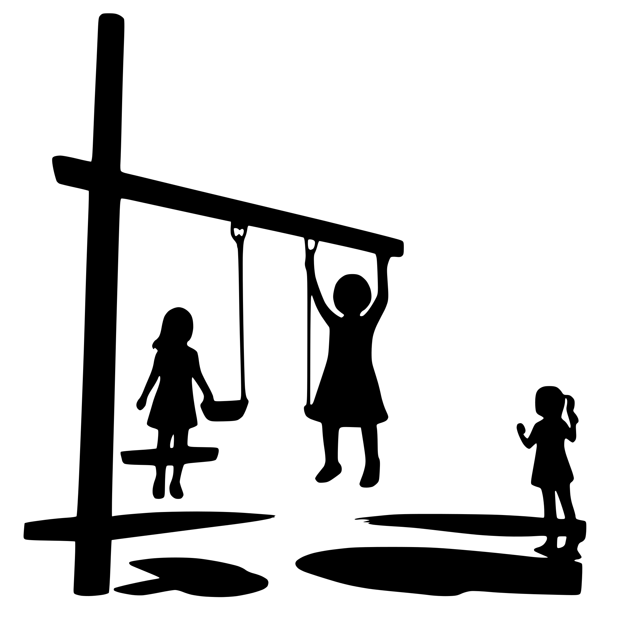 AI-generated SVG of 'children playing on a playground'