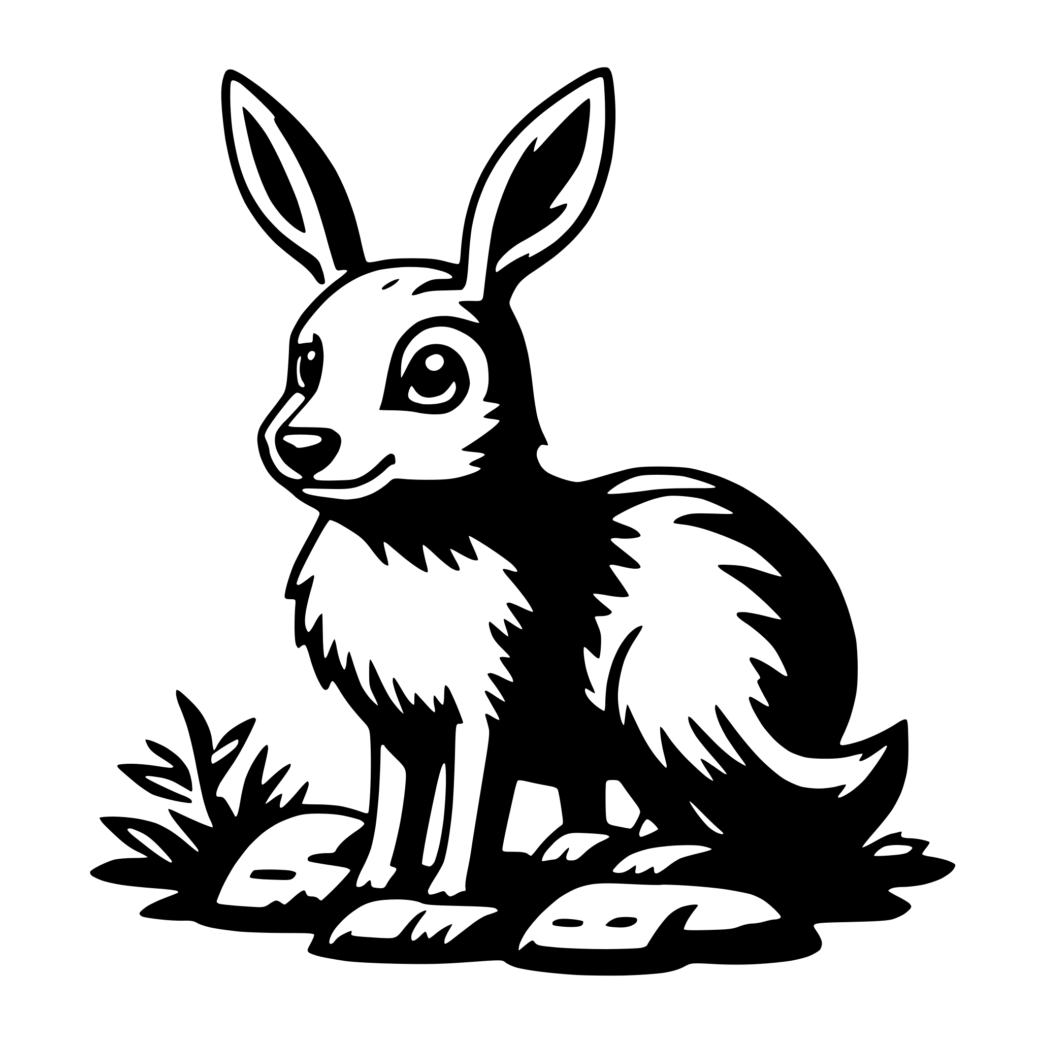 AI-generated SVG of 'woodland creature'
