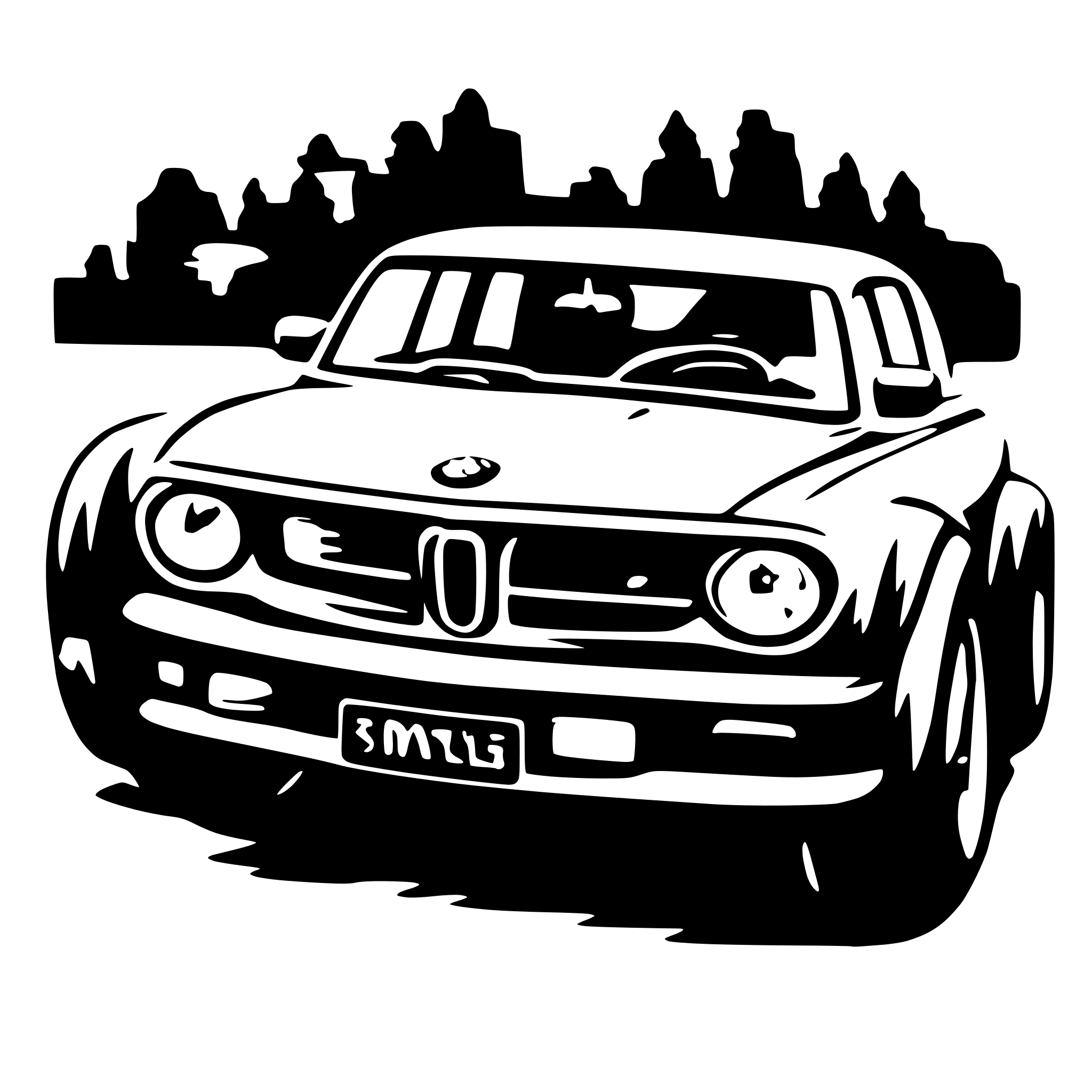 AI-generated SVG of a BMW CAR