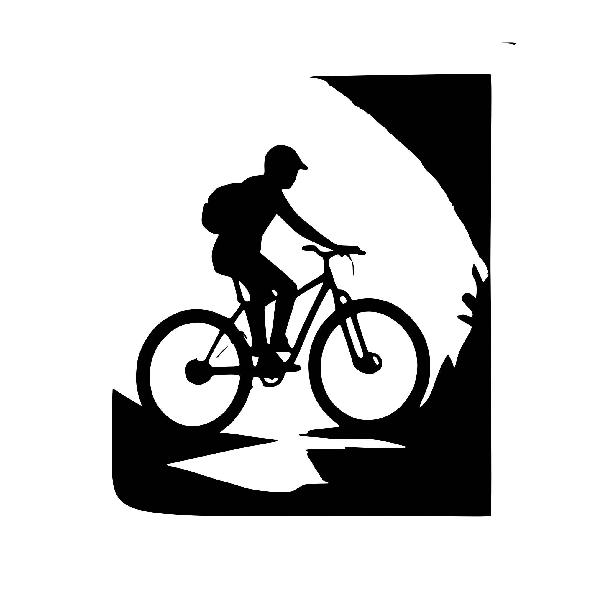 AI-generated SVG of a mountainbike in a picture frame
