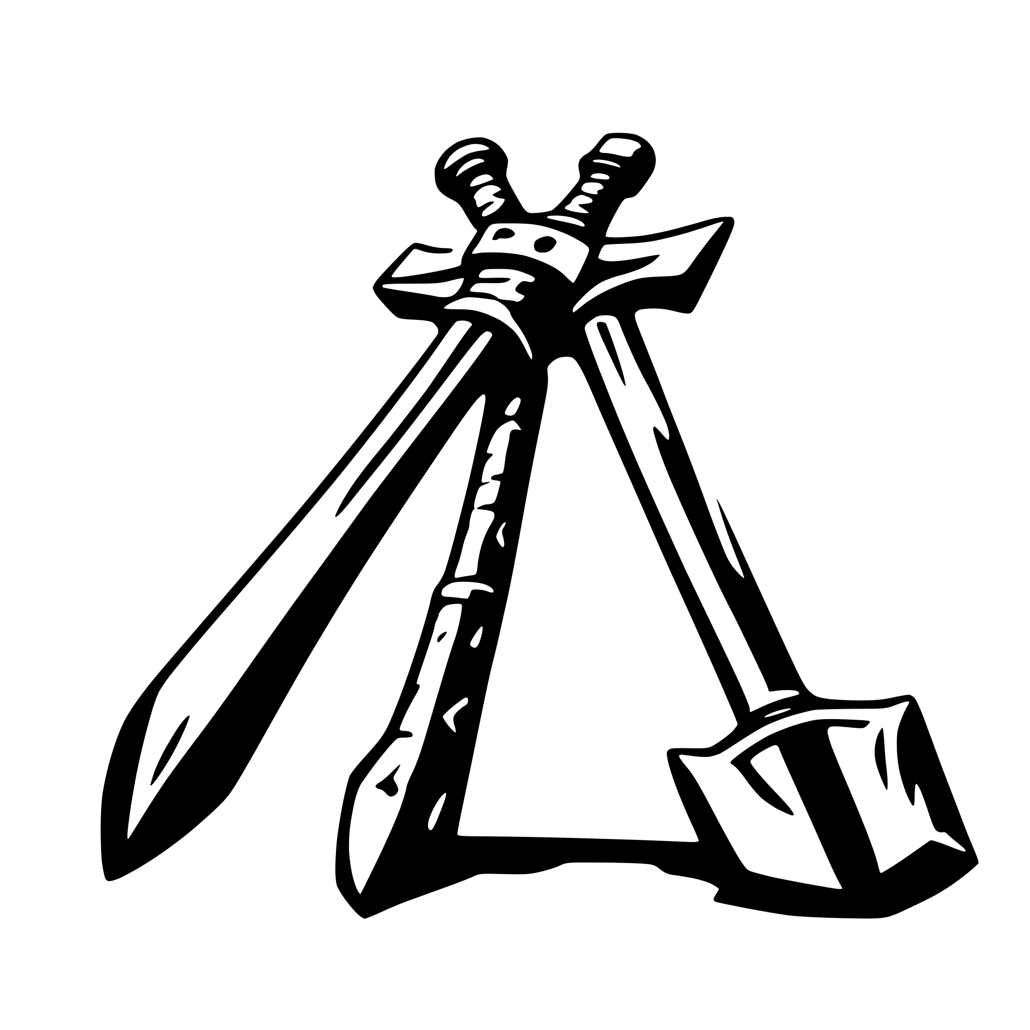 AI-generated SVG of 'War hammer weapons'
