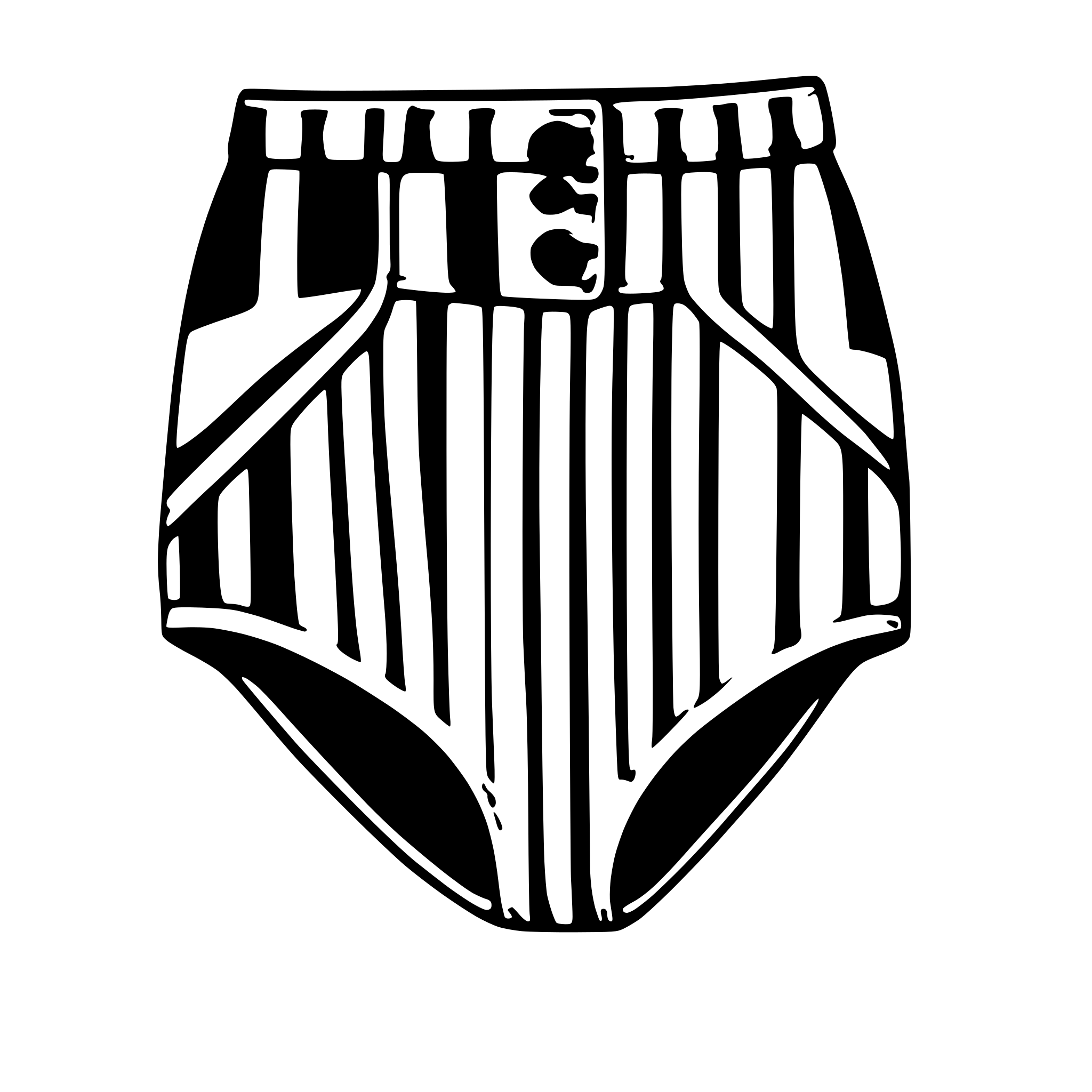 AI-generated SVG of 'cute blue striped panties'