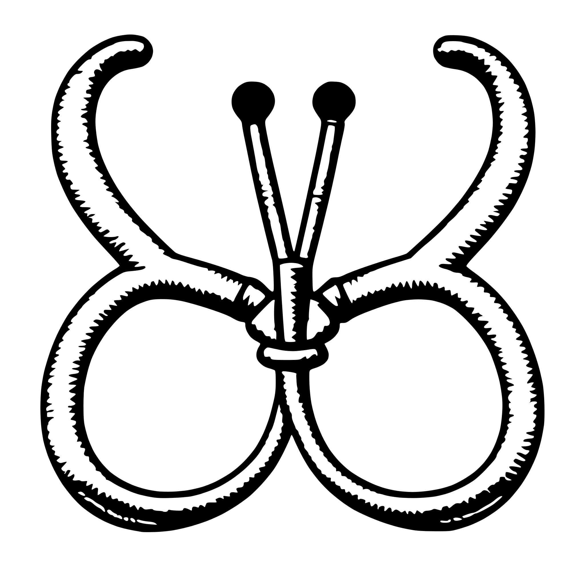 AI-generated SVG of 'mardi gras stethoscope bow'