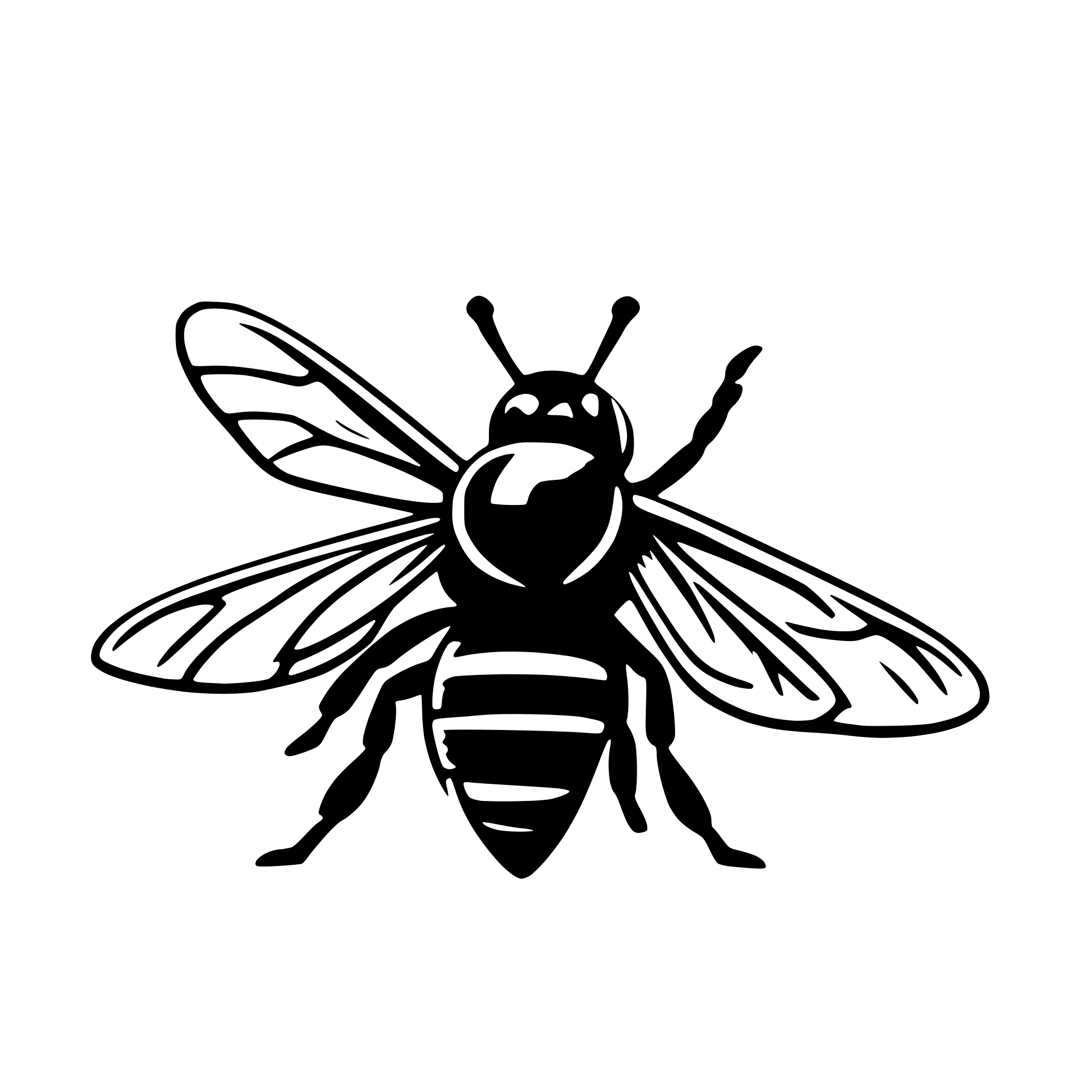 AI-generated SVG of 'realistic simple bee with up to 5 colors'