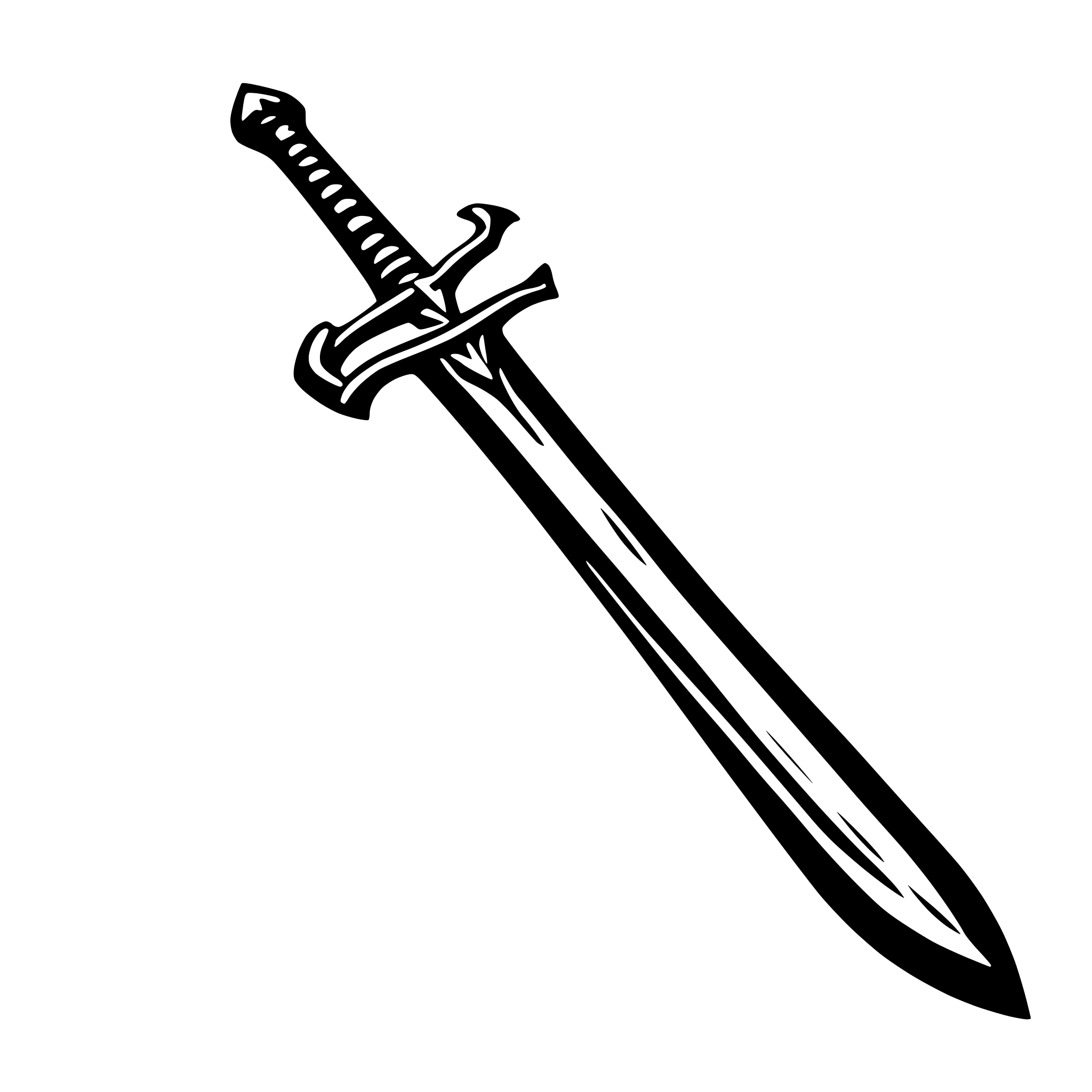 AI-generated SVG of a sword