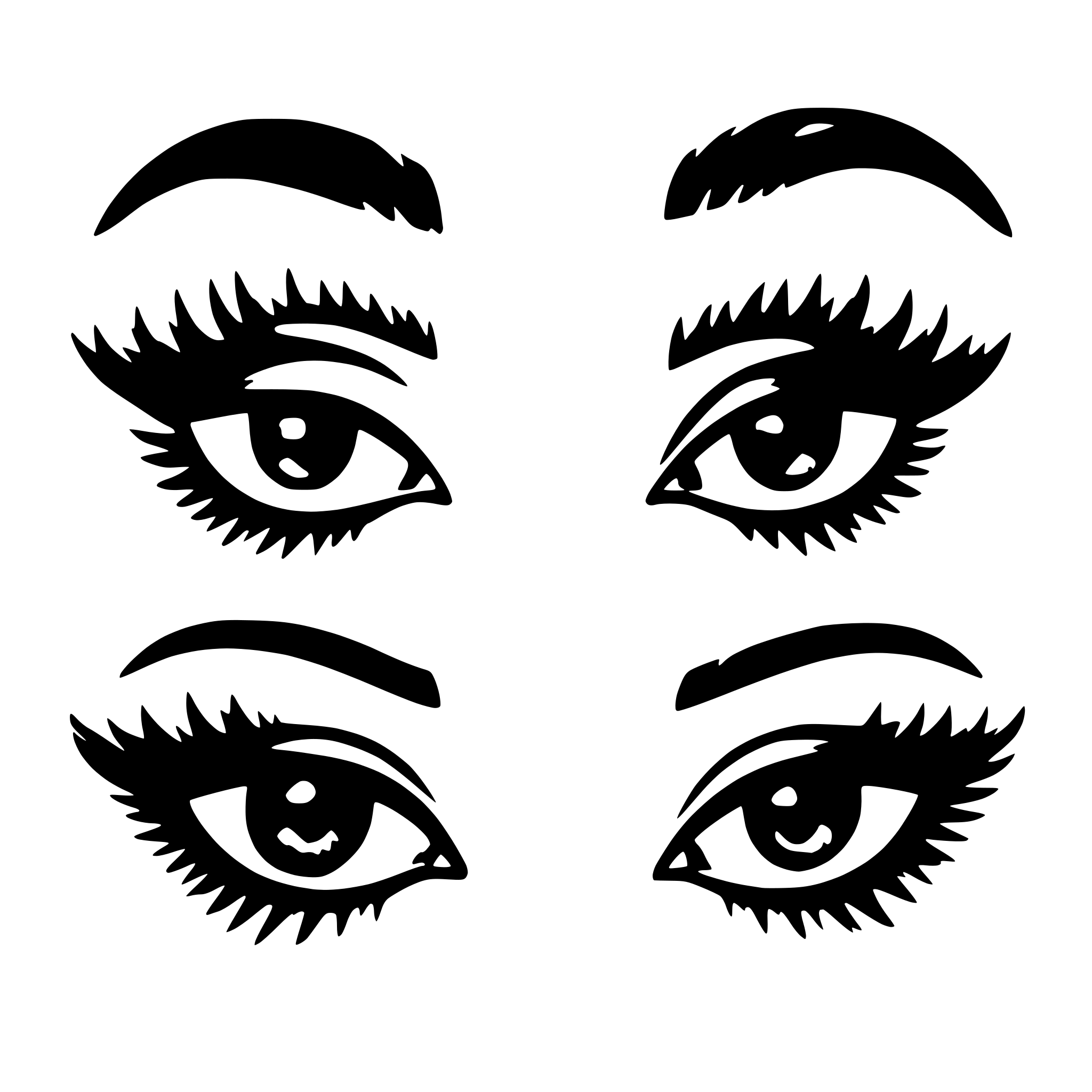 AI-generated SVG of a Please generate multiple images of trending eye lashes AI-generated SVG of a Please generate multiple images of trending eye lashes