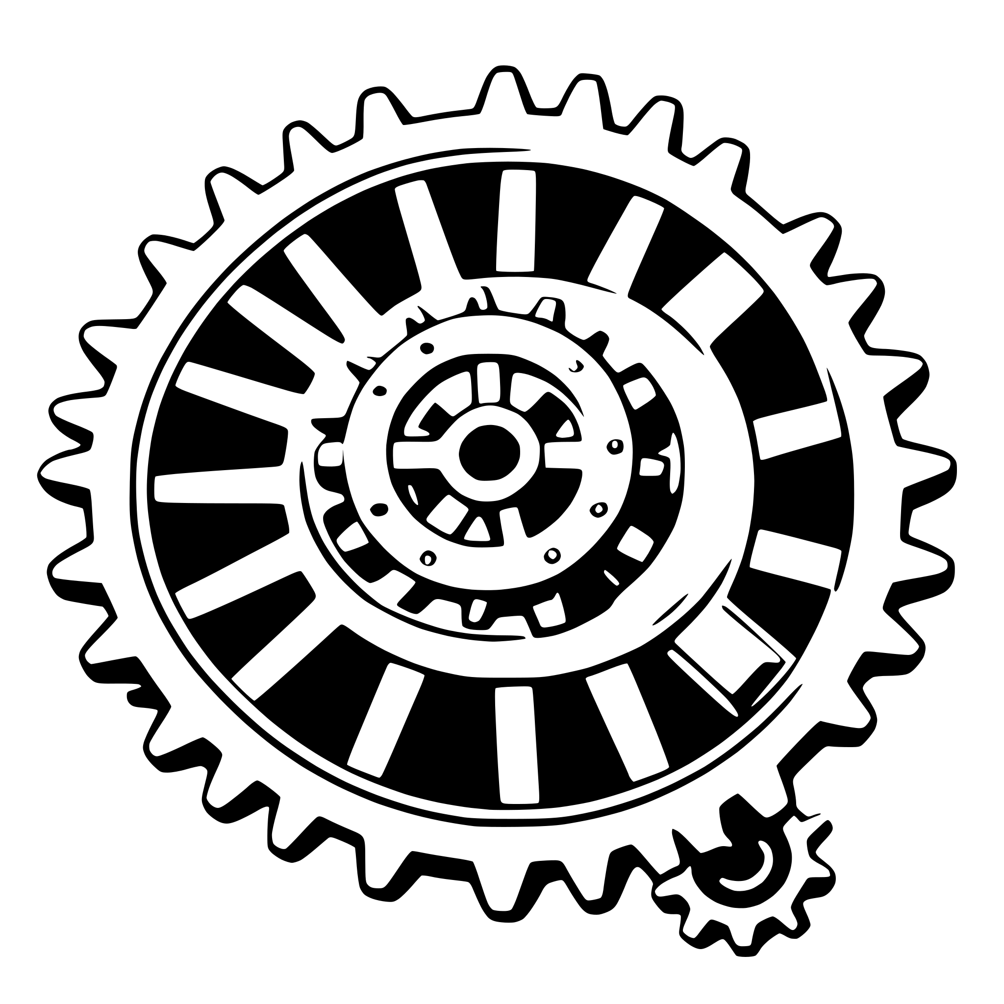 AI-generated SVG of a steampunk gears