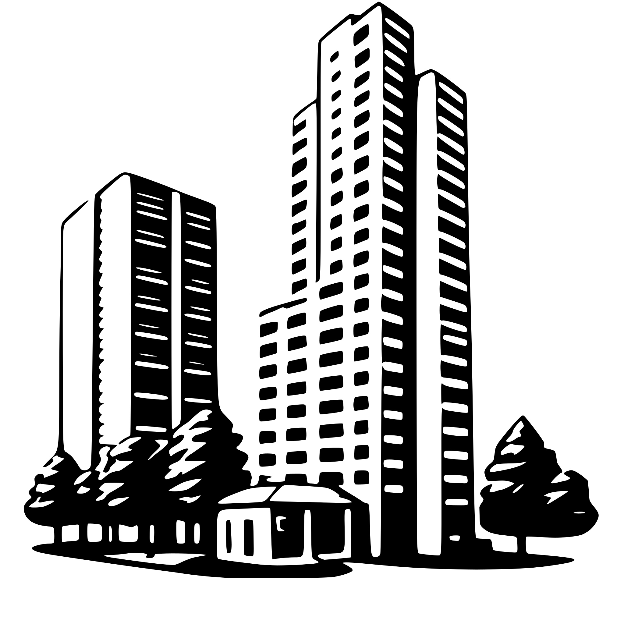 AI-generated SVG of 'skyscraper'