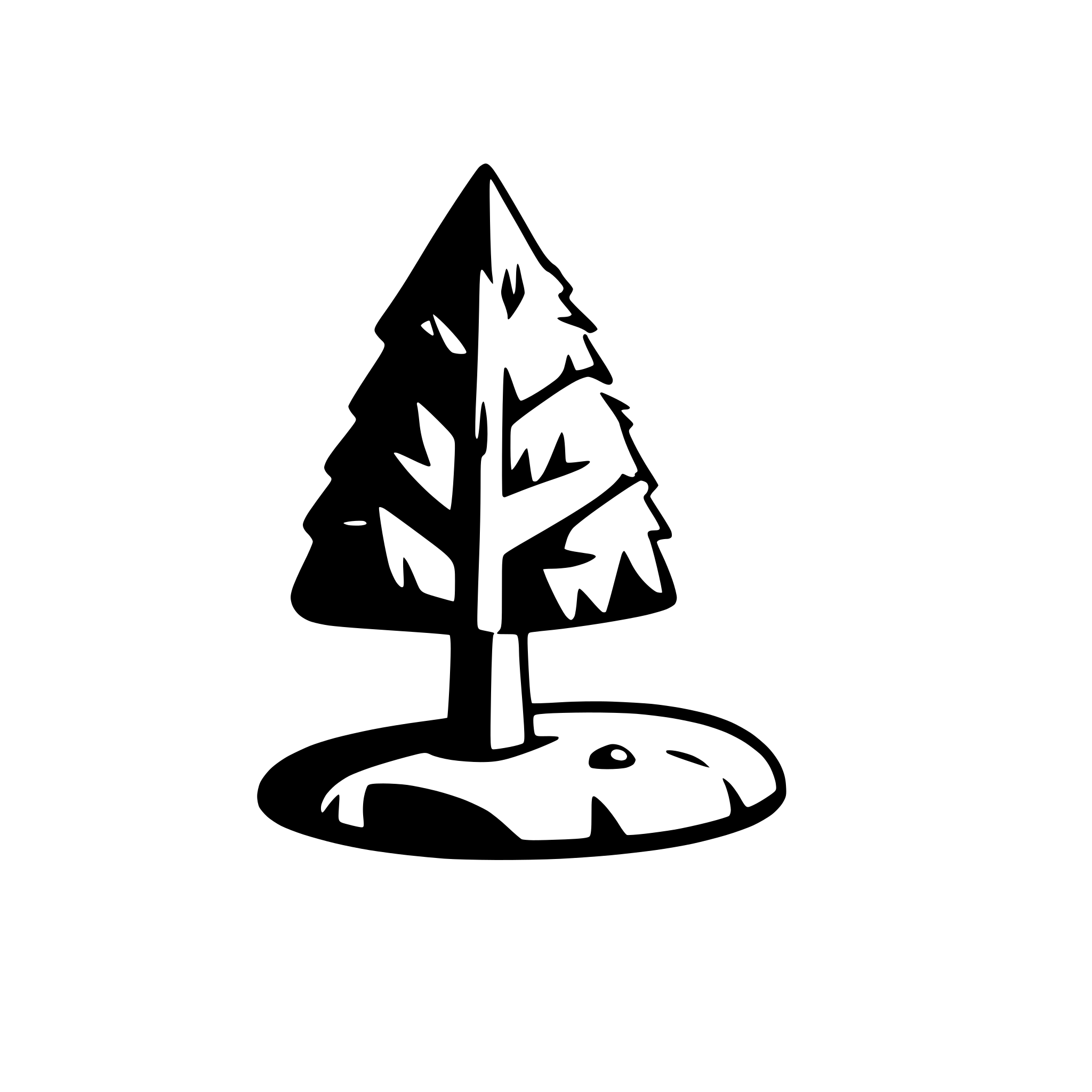 AI-generated SVG of a forest tree, pines, many needles, minimalist, cartoon