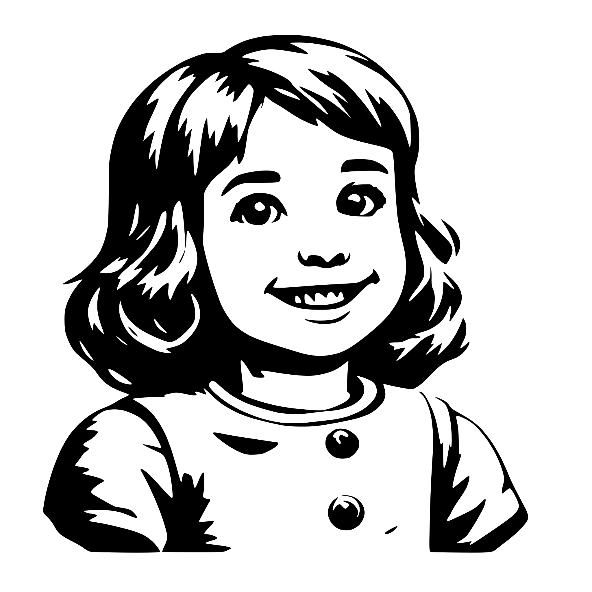 AI-generated SVG of 'child happy'