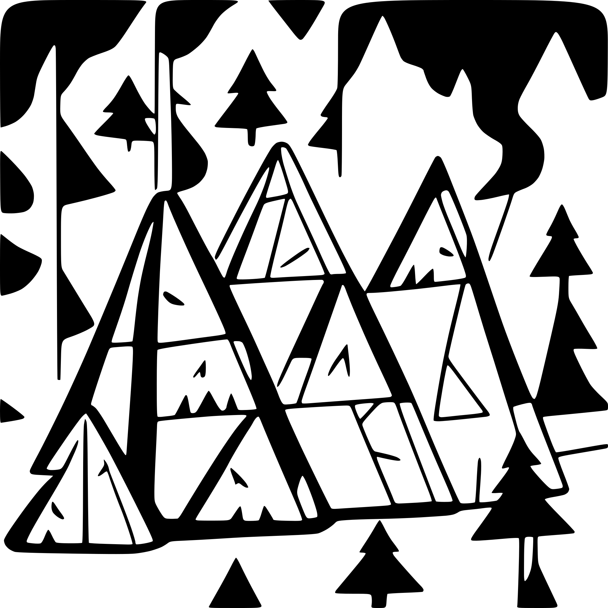AI-generated SVG of 'triangle pine trees'