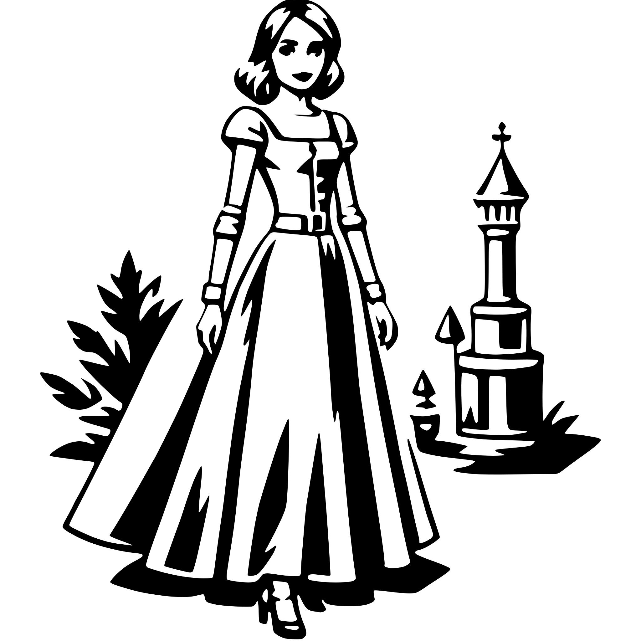 AI-generated SVG of 'fashion designer'