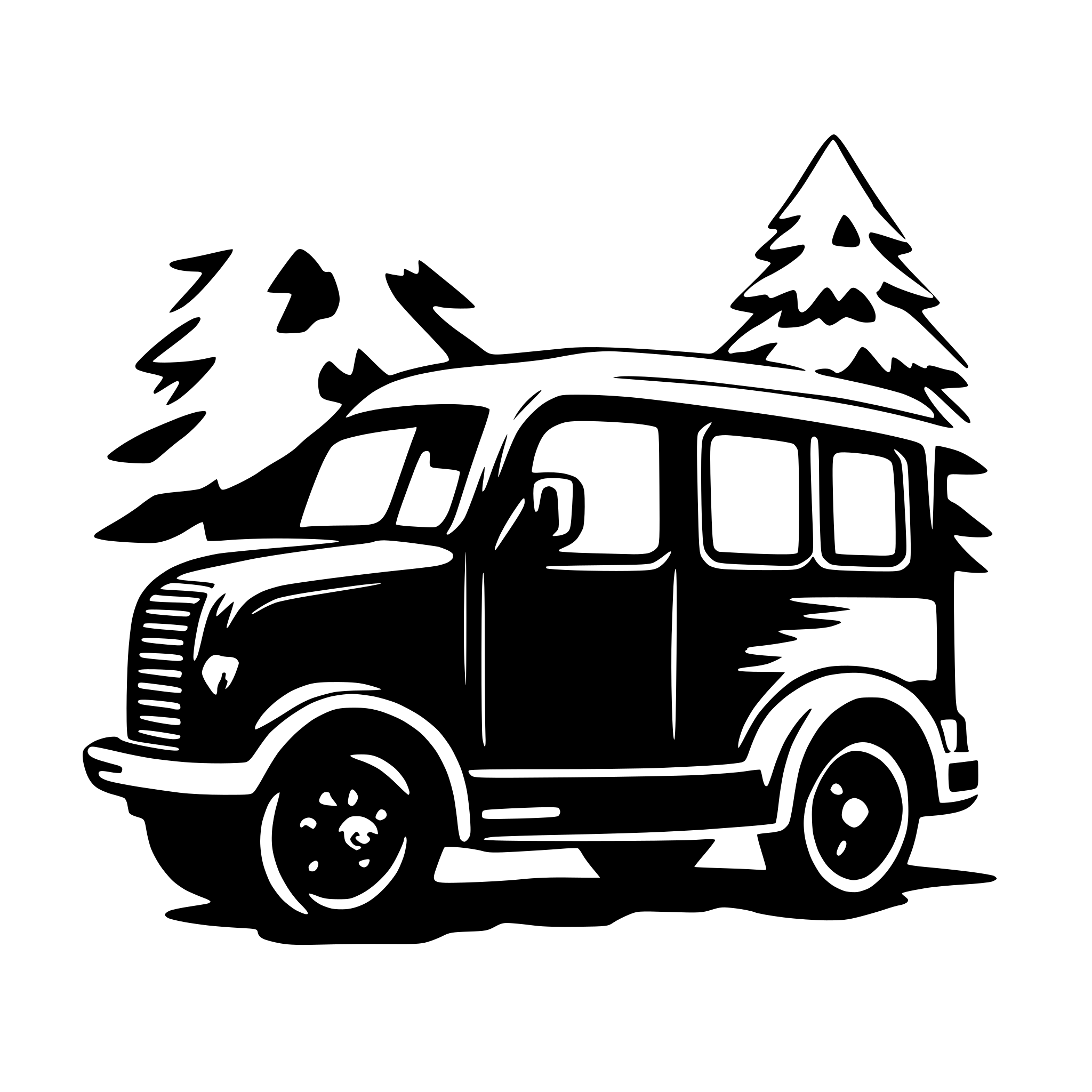 AI-generated SVG of 'Blue Christmas truck winter wonderland'