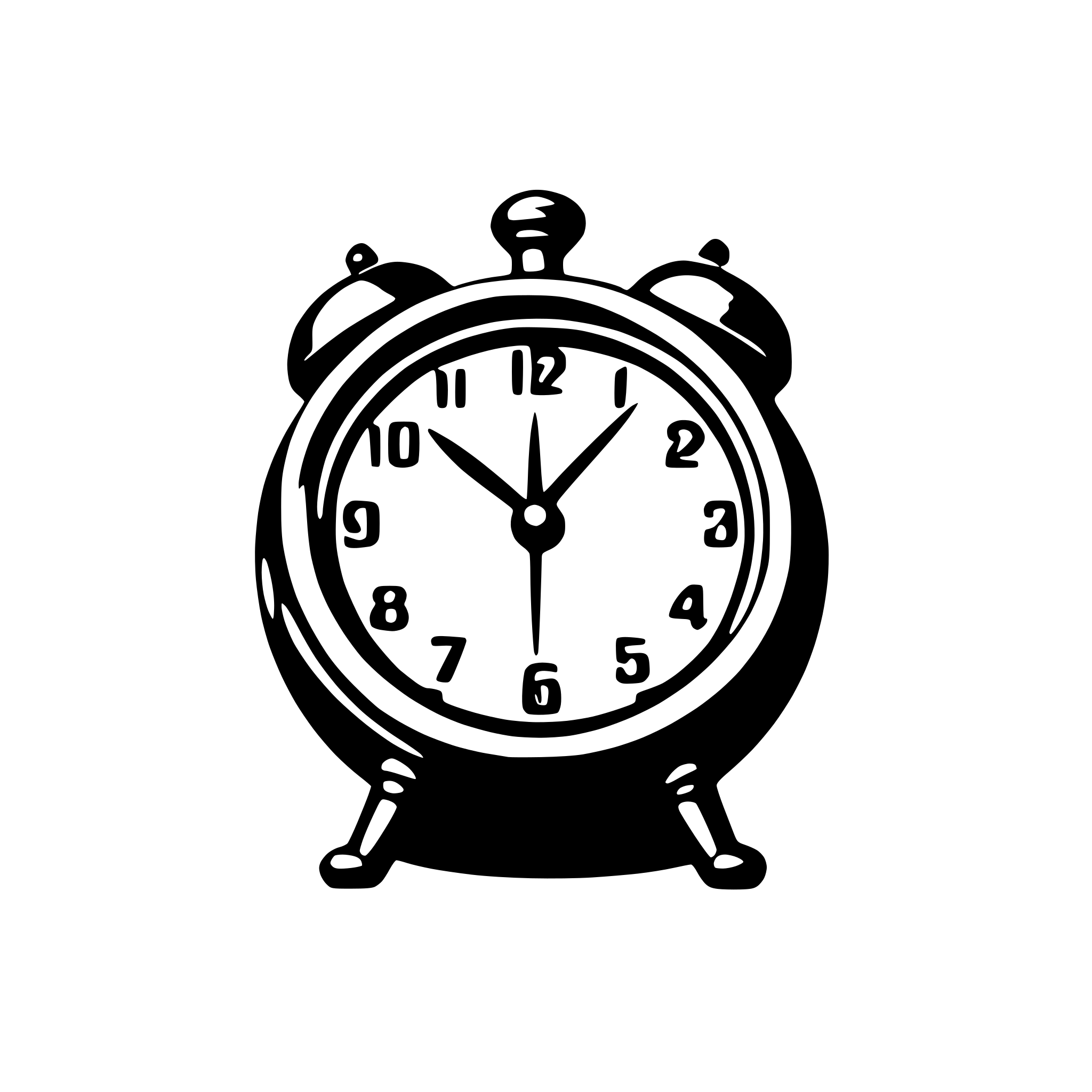 AI-generated SVG of a alarm clock