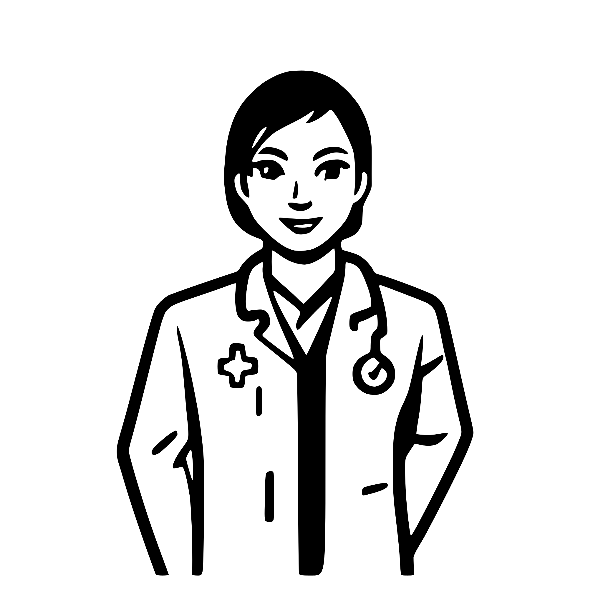 AI-generated SVG of a medical patient, faceless, no color fill, 2d, arms by waist semi outstretched, male, facing camera
