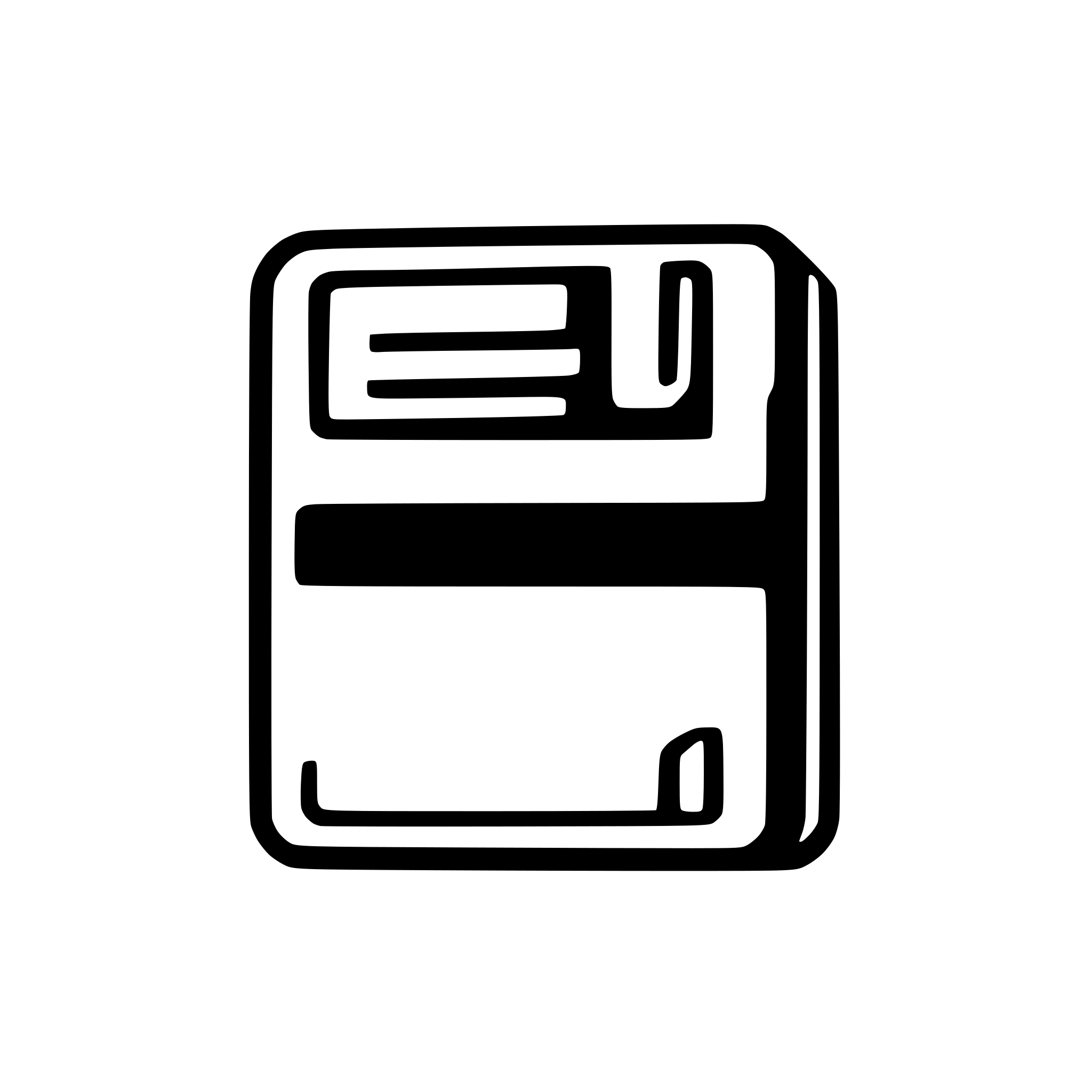 AI-generated SVG of a icon that reminds floppy disk and is used to save changes