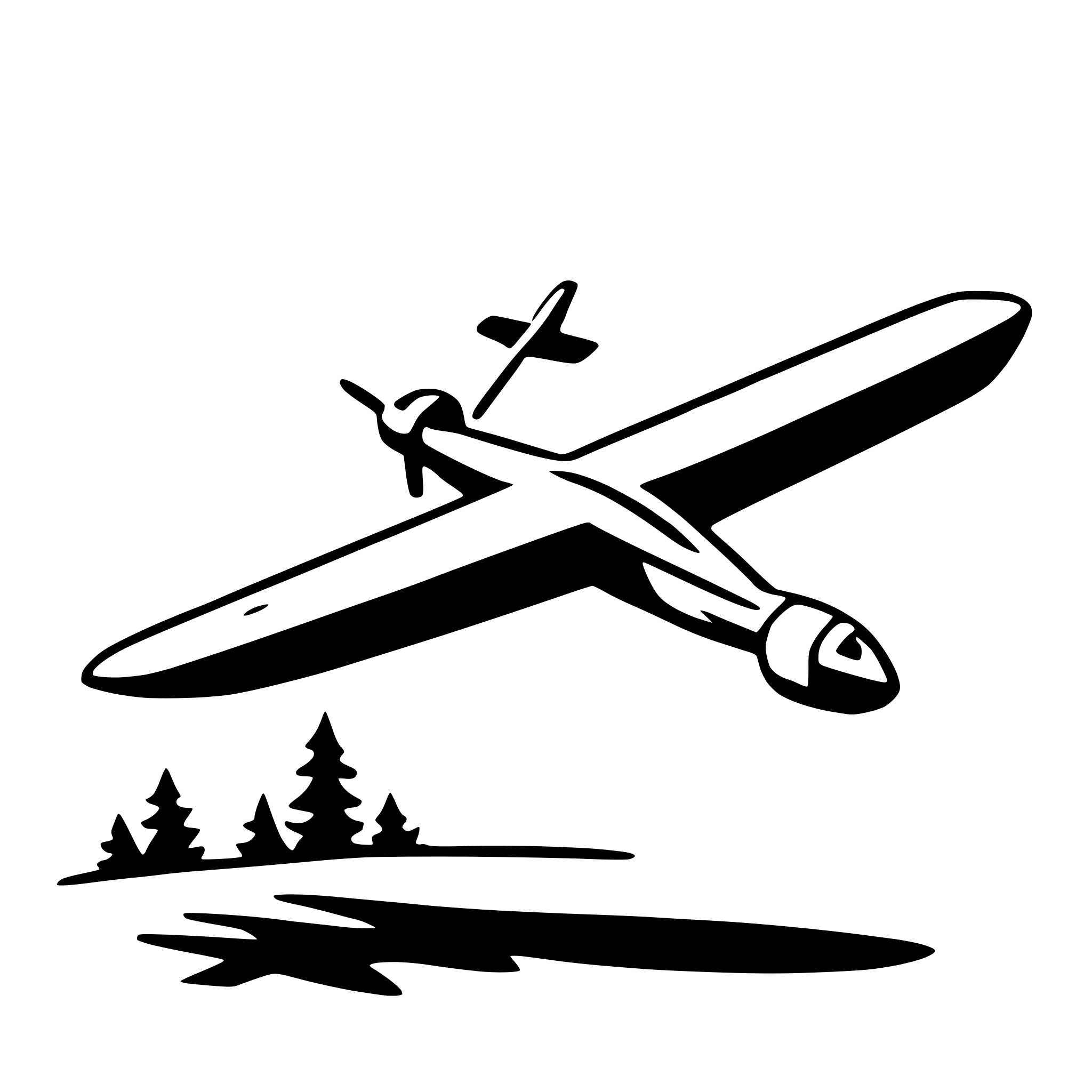 AI-generated SVG of a glider