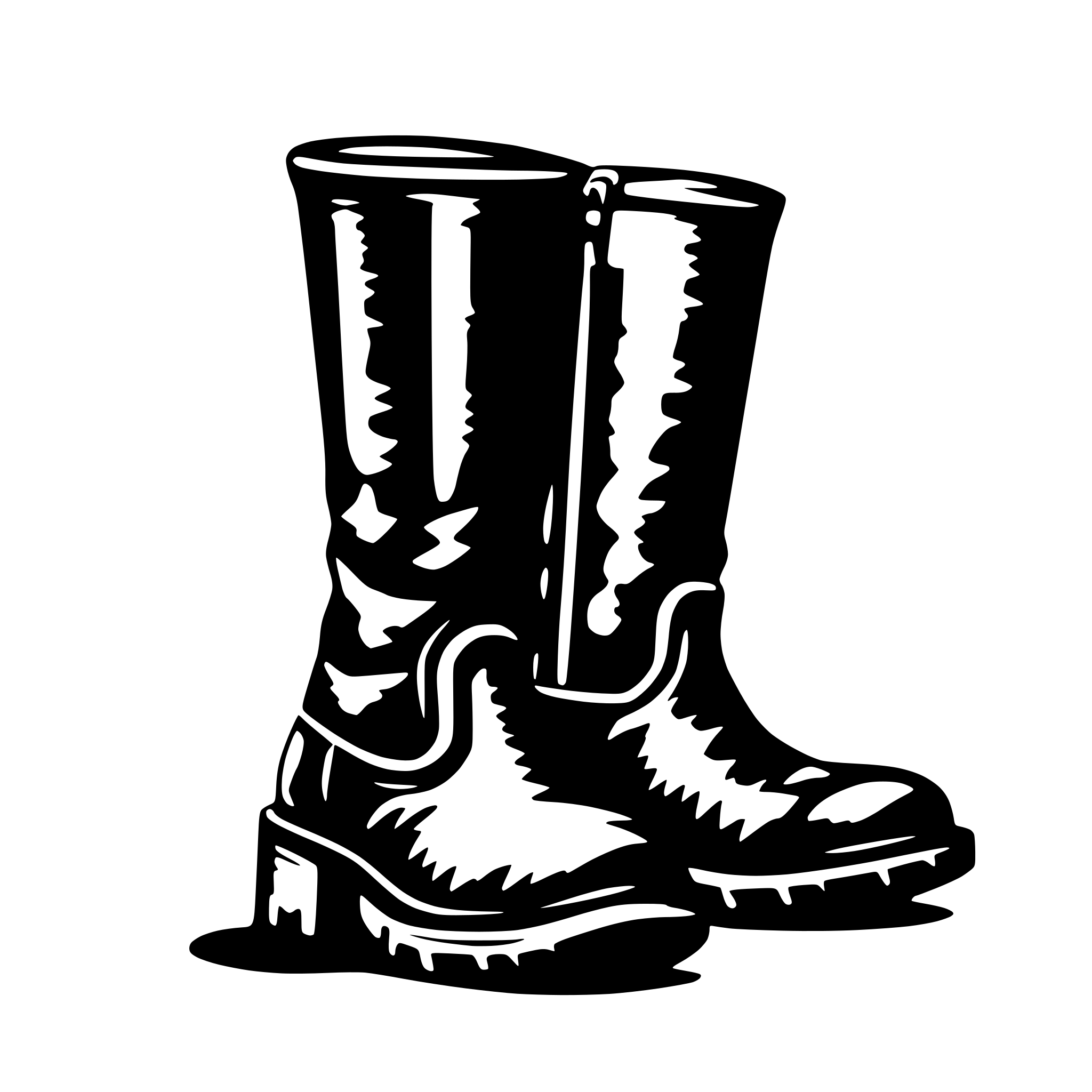 AI-generated SVG of 'boot money'