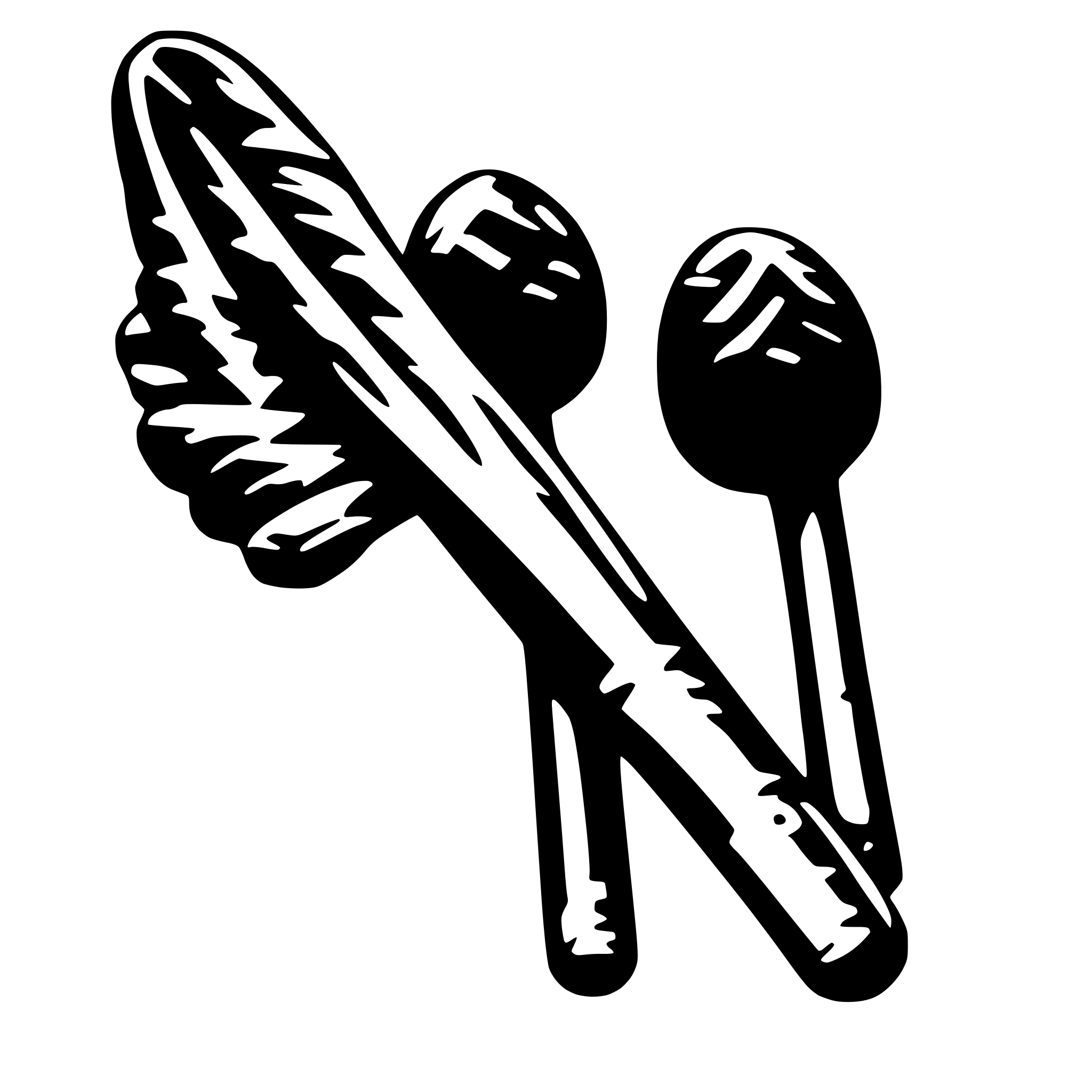 AI-generated SVG of 'drumsticks'