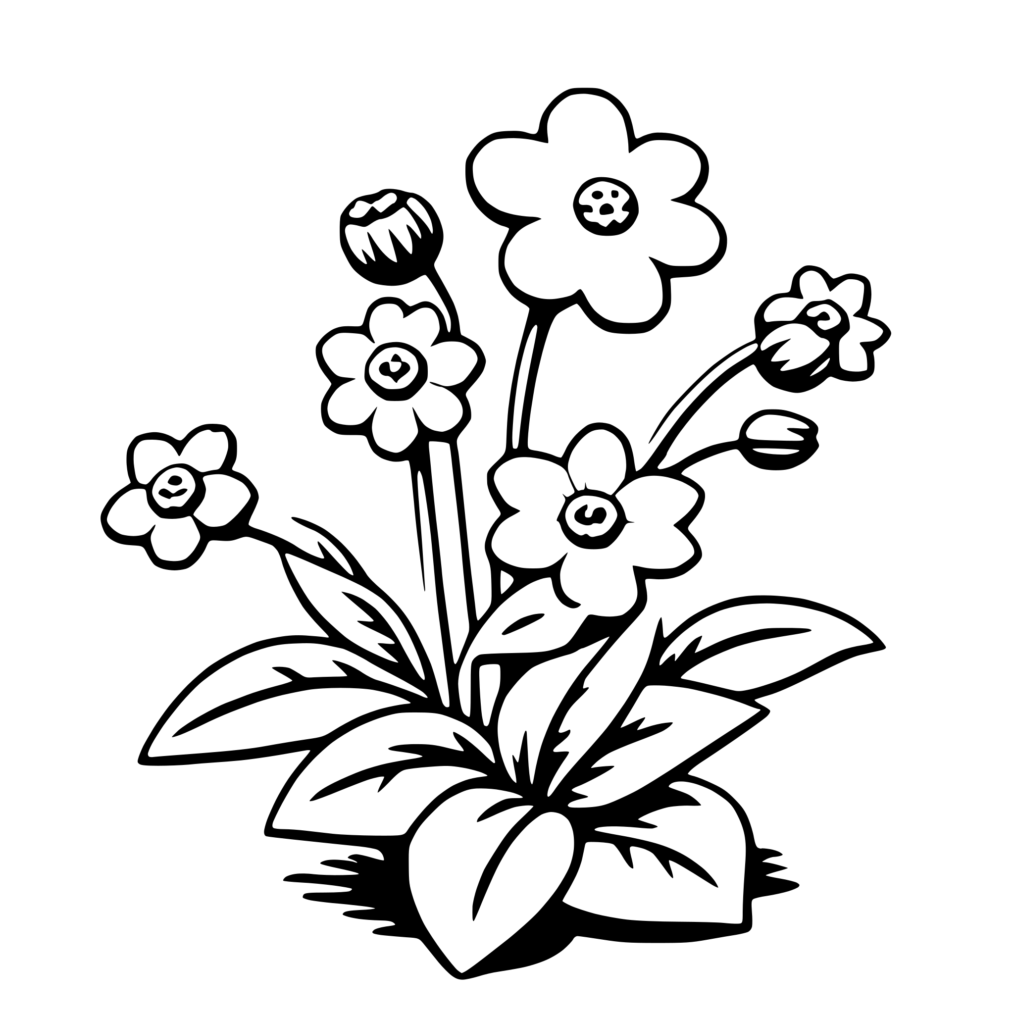 AI-generated SVG of 'forget-me-not'