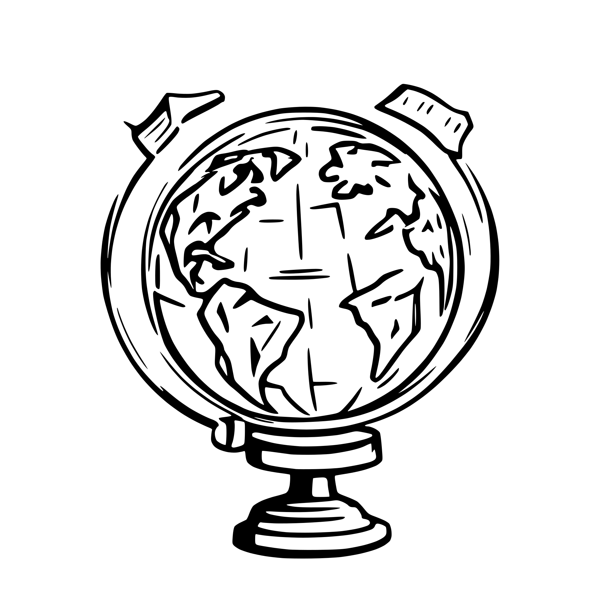 AI-generated SVG of a "A globe with research papers flying around it like satellites, symbolizing the global recognition that comes with publishing in Scopus indexed journals. The globe should be detailed, with a modern, clean look, and the flying papers should create a dynamic sense of motion."