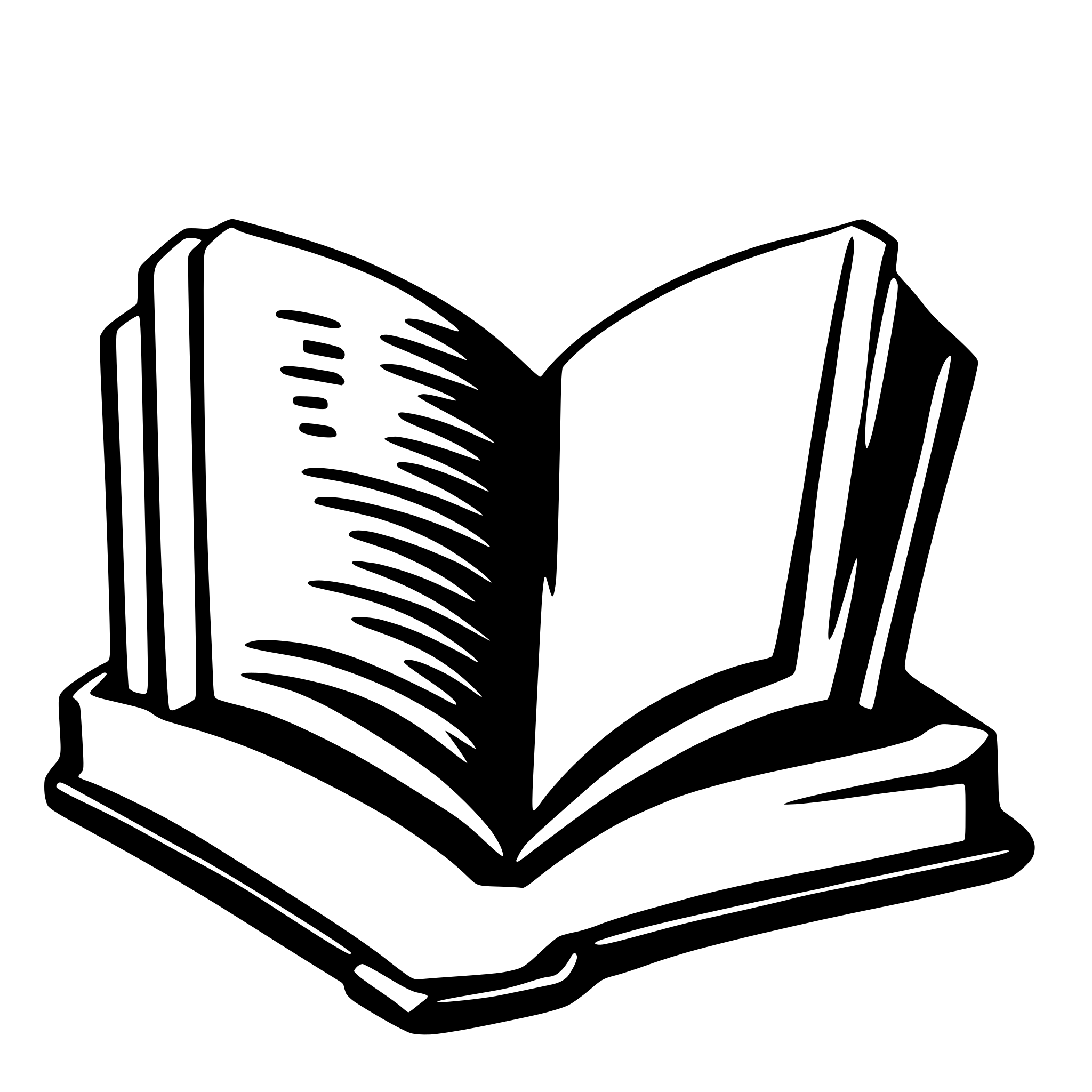 AI-generated SVG of 'open book'