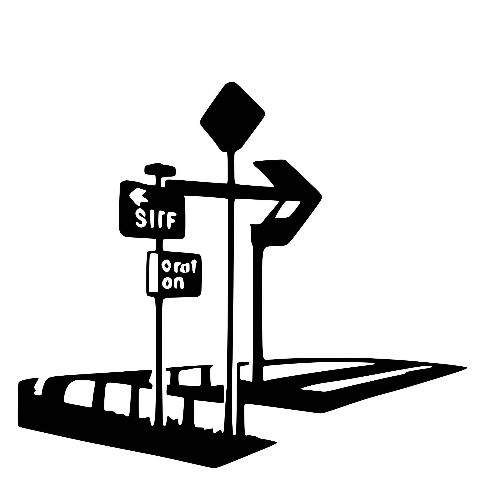 AI-generated SVG of 'crossing traffic sign'