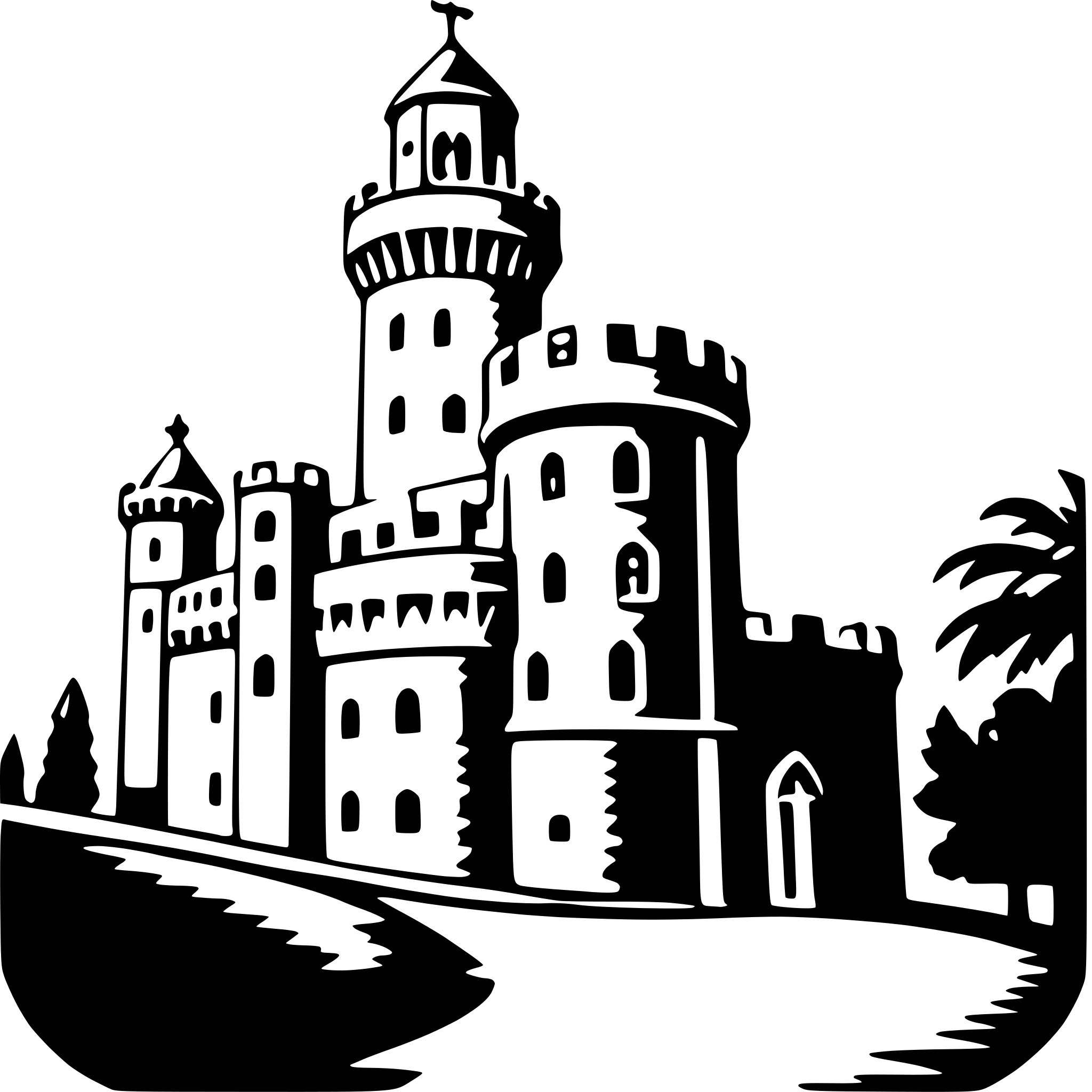 AI-generated SVG of 'pena palace'