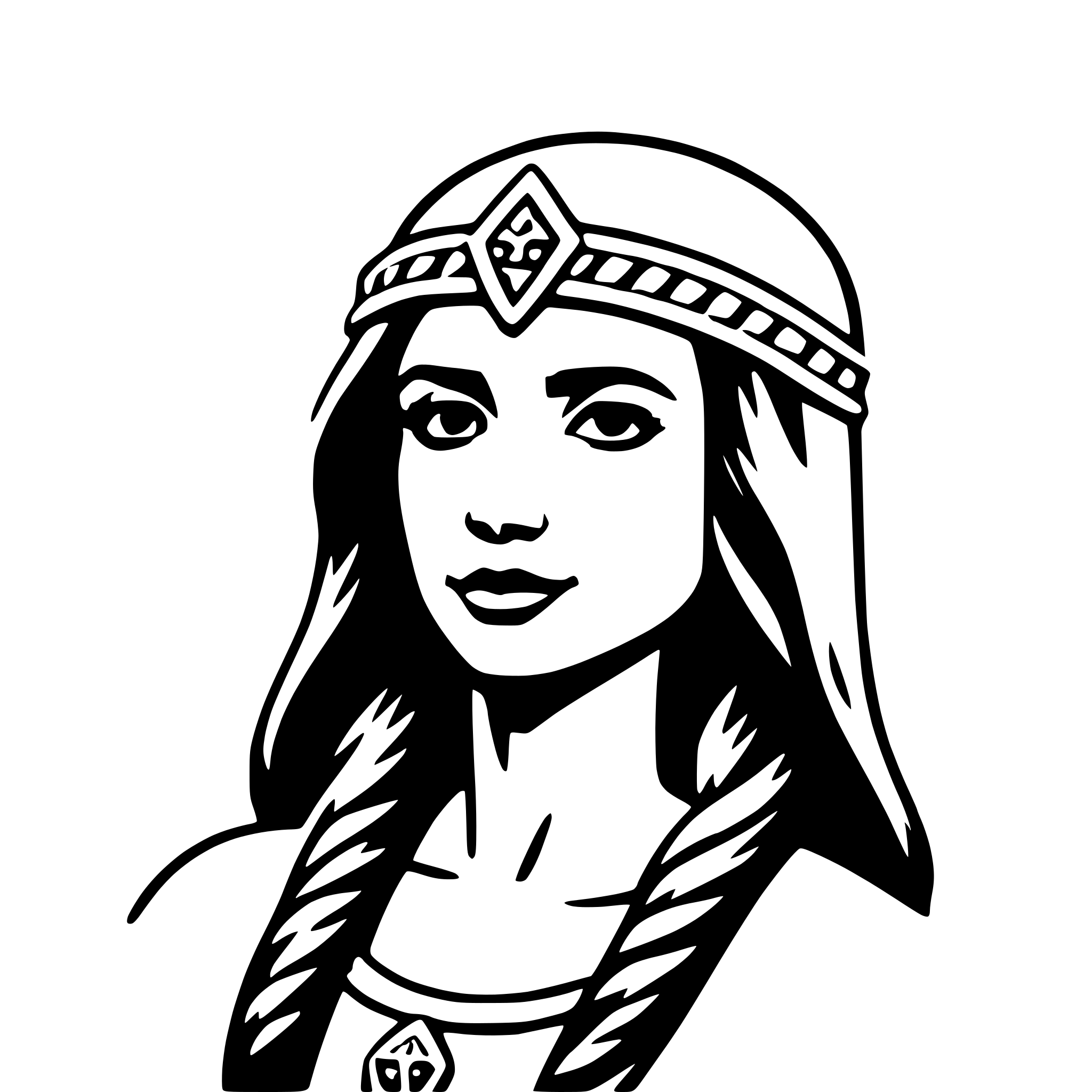 AI-generated SVG of 'skadi'