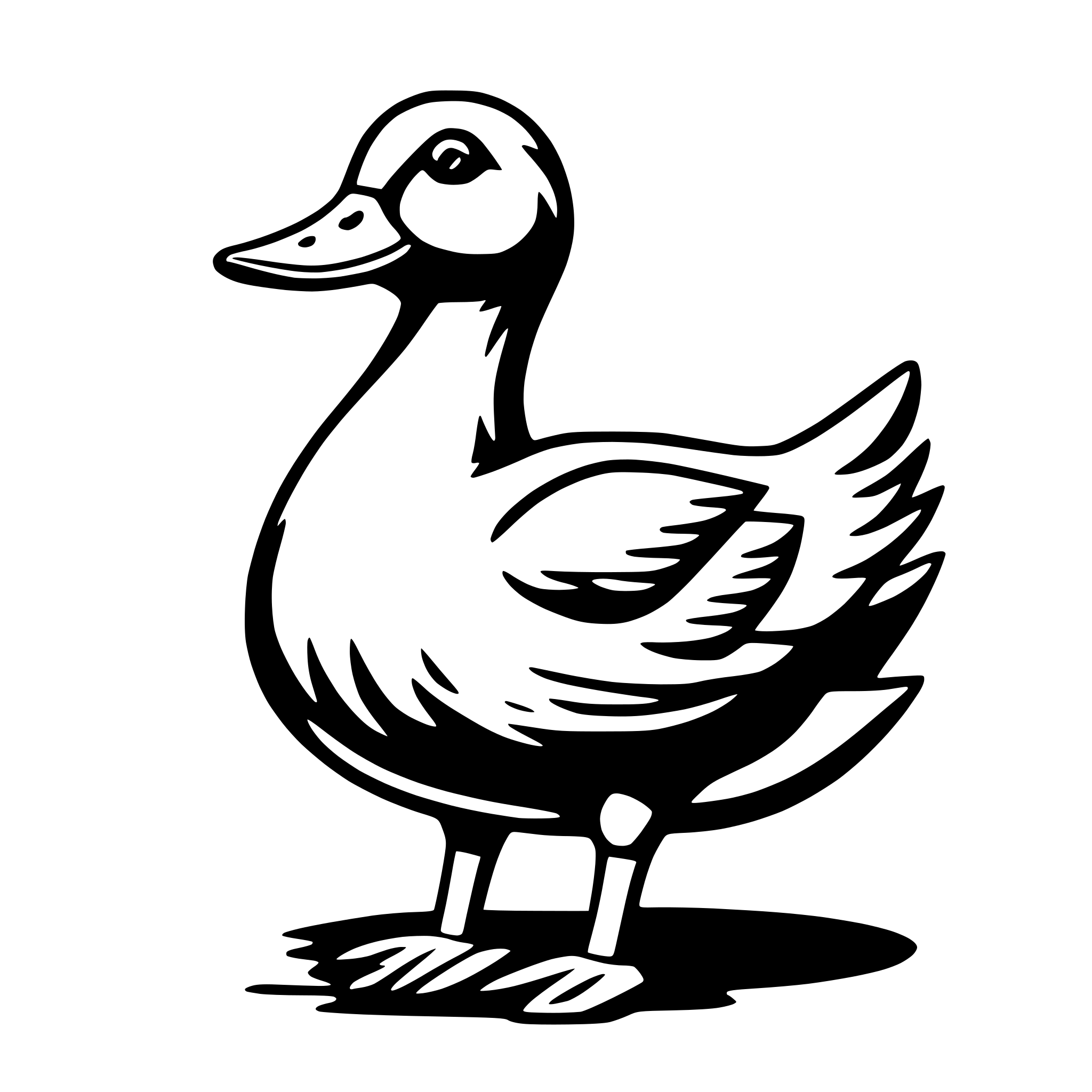 AI-generated SVG of 'duck'