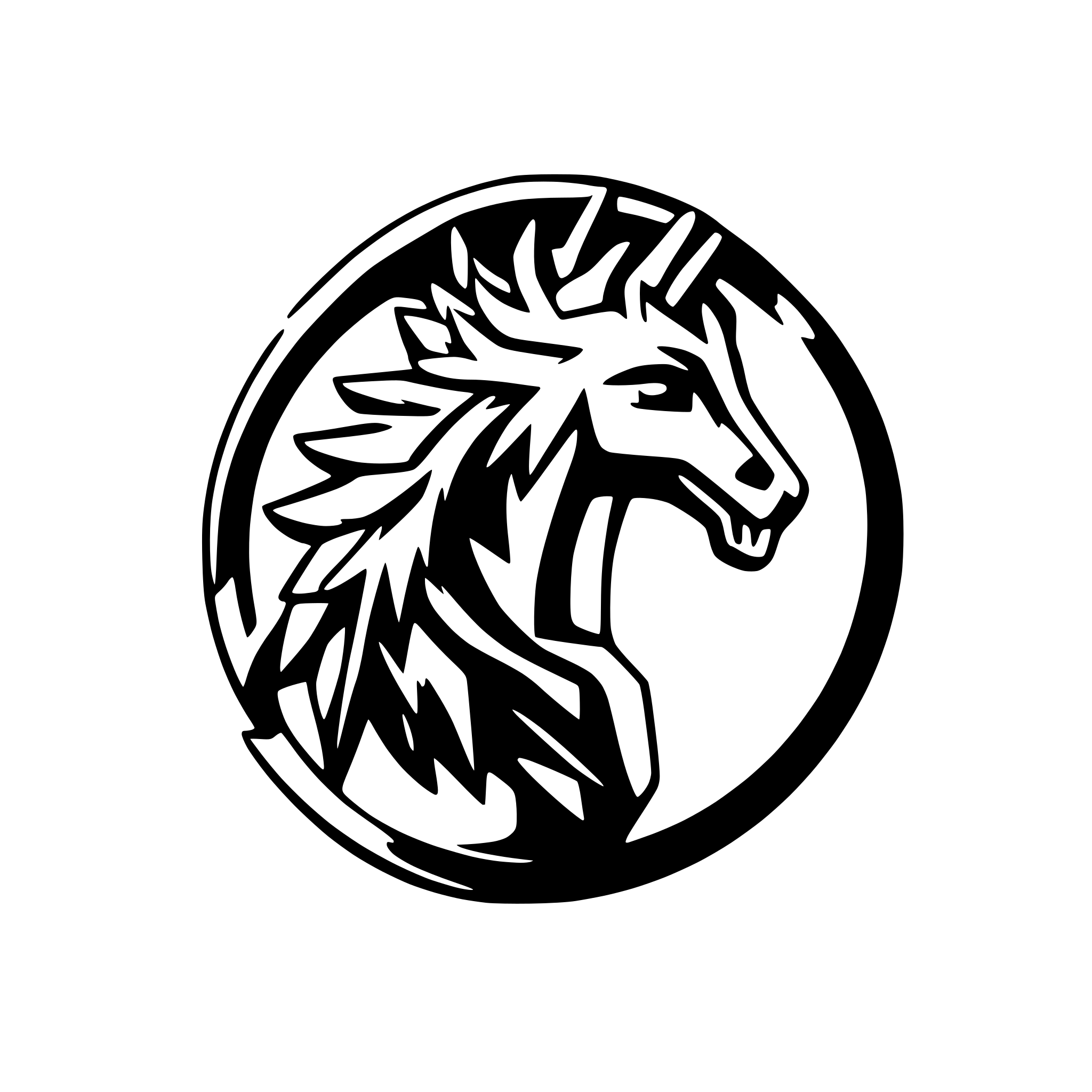 AI-generated SVG of 'Harsh War Electronic Pegasus'
