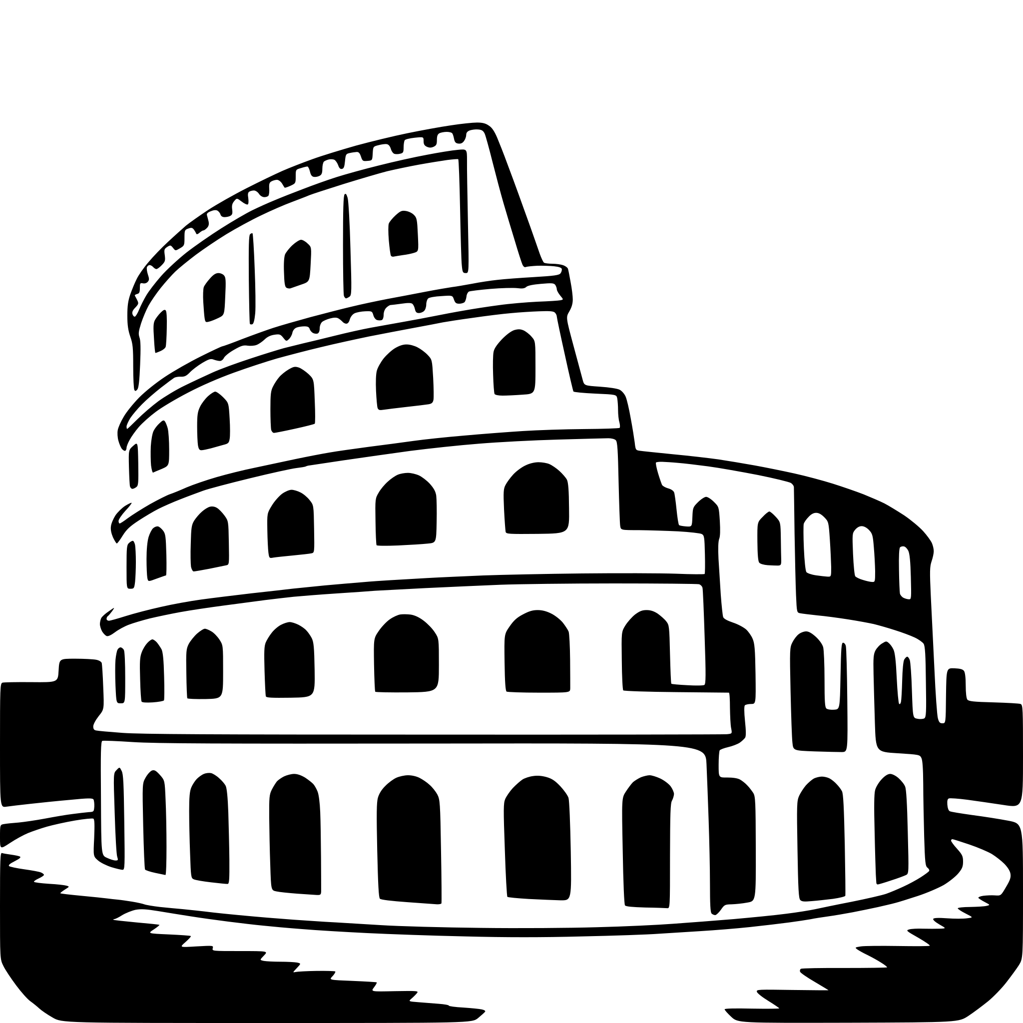 AI-generated SVG of 'colosseum'