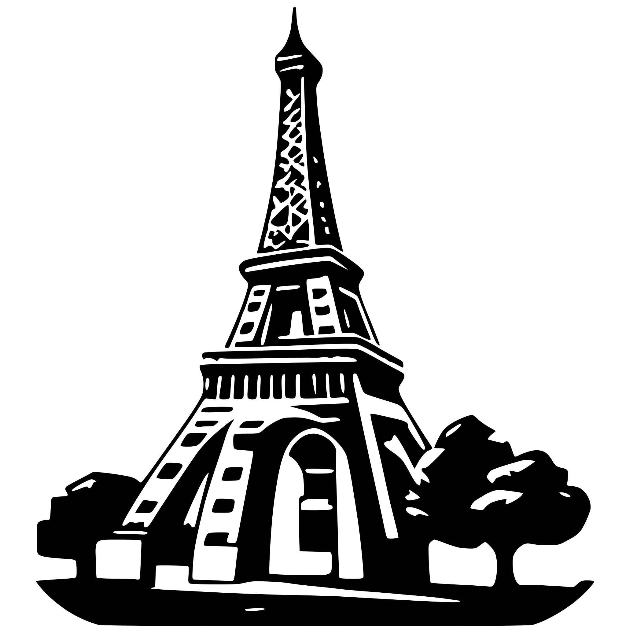 AI-generated SVG of 'Eiffel Tower'