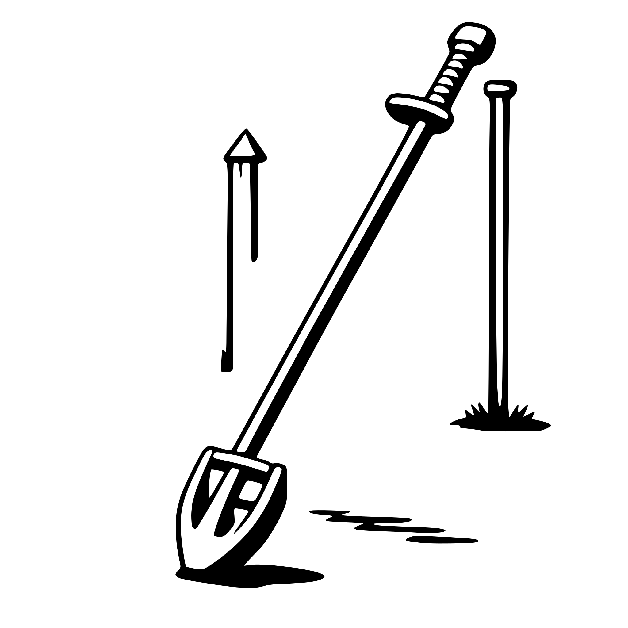 AI-generated SVG of a crutch