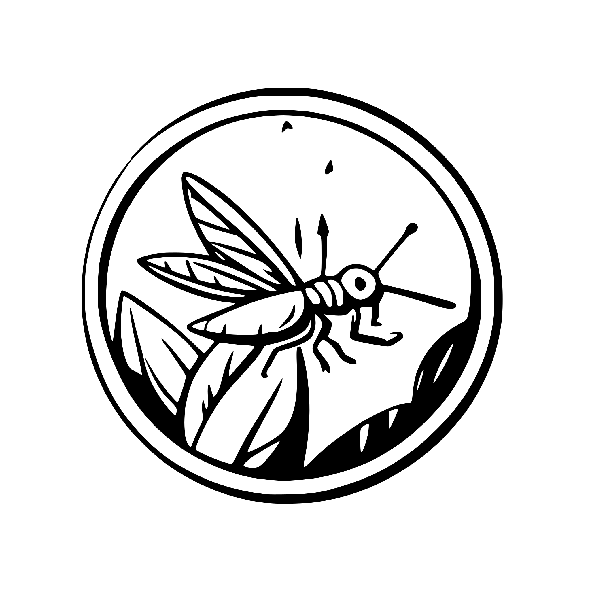 AI-generated SVG of 'simple mayfly outline'