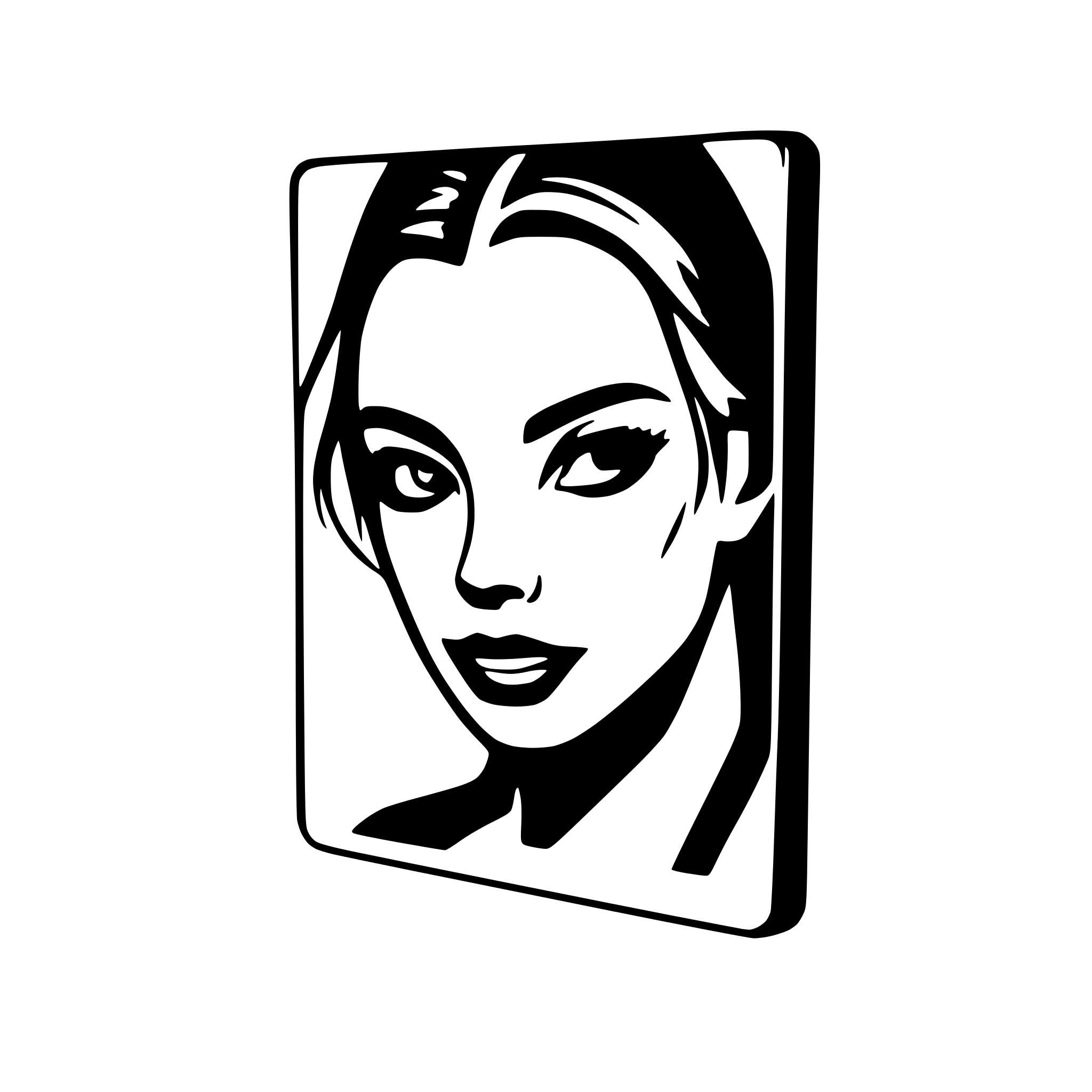 AI-generated SVG of a kitt breaking out of a picture frame