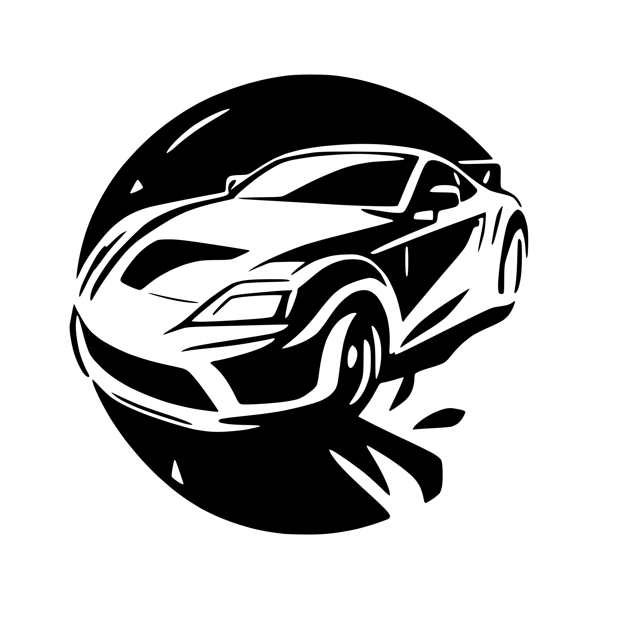 AI-generated SVG of 'the silhouette of the toyota supra very low details'