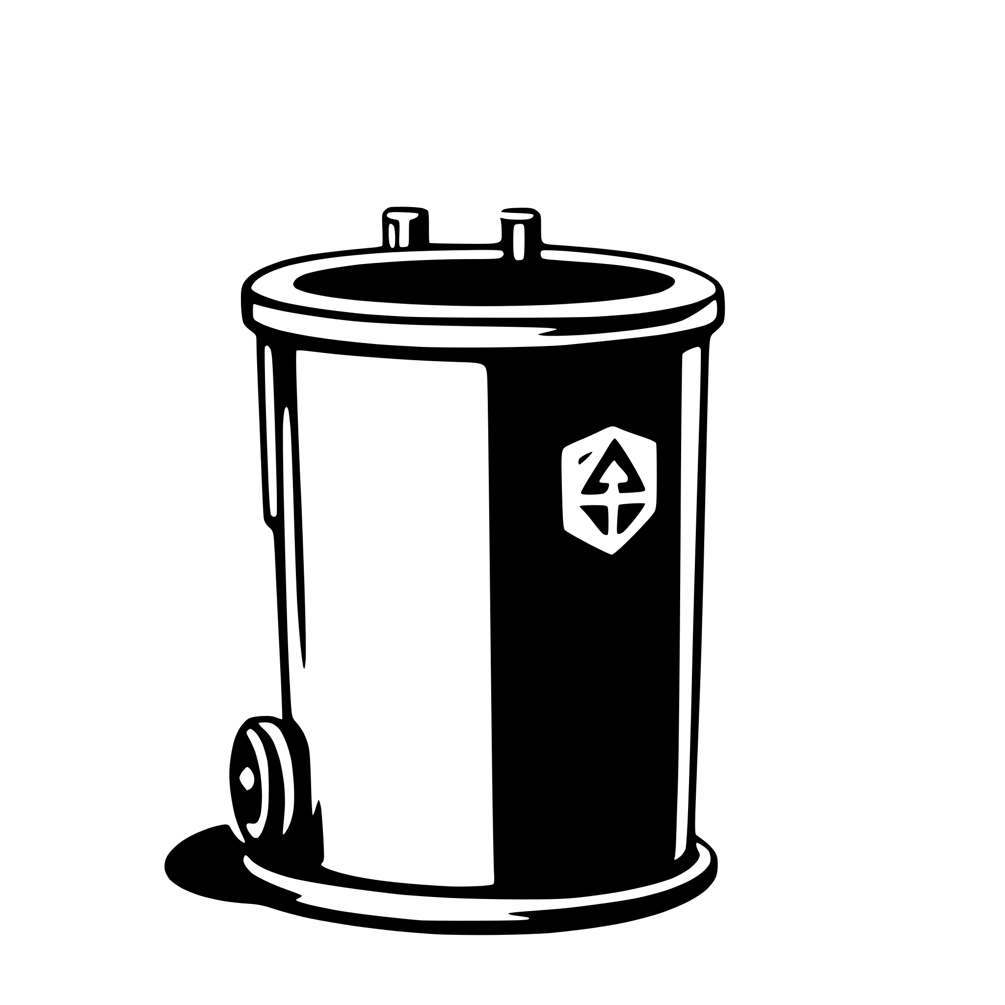 AI-generated SVG of a waste container