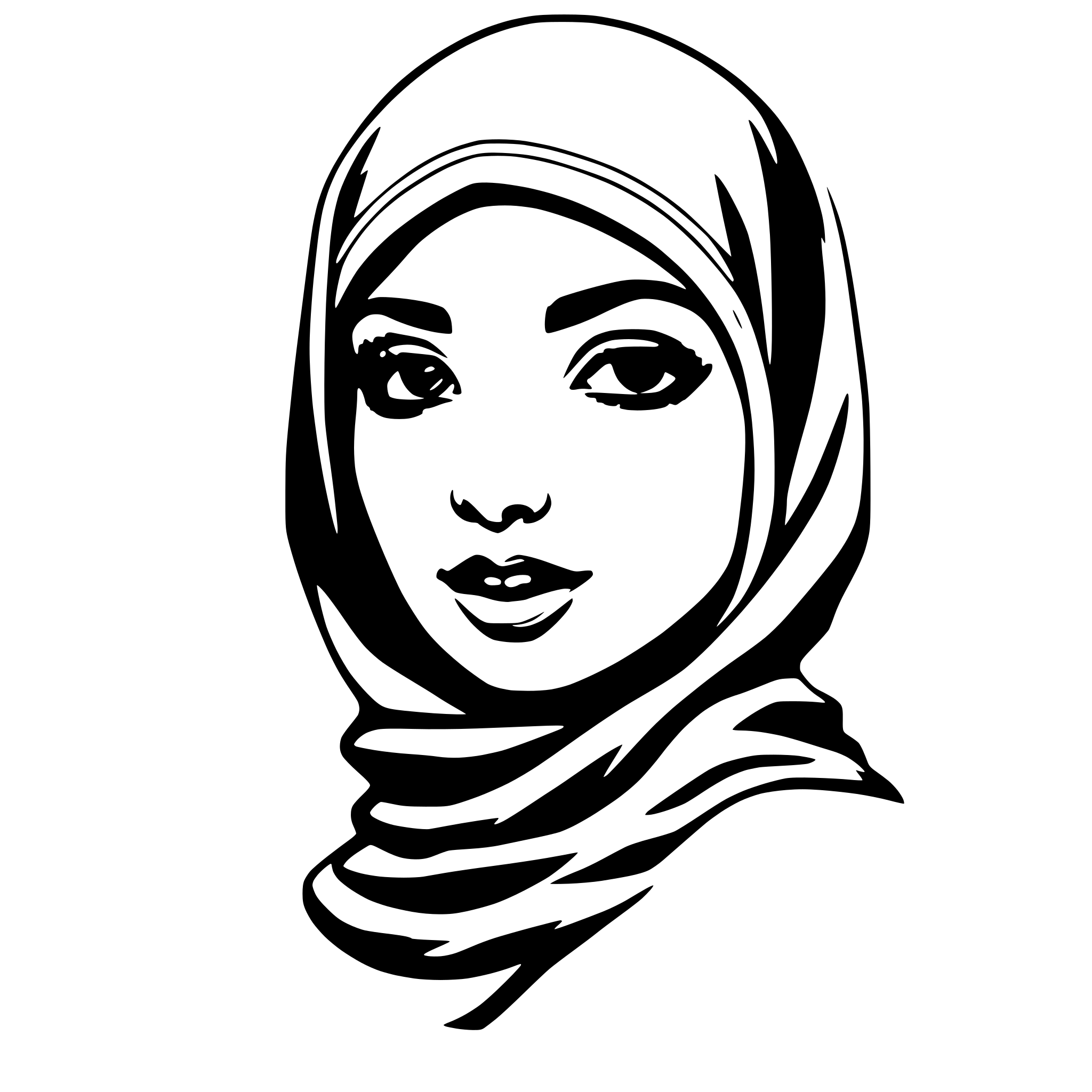 AI-generated SVG of 'hijab'