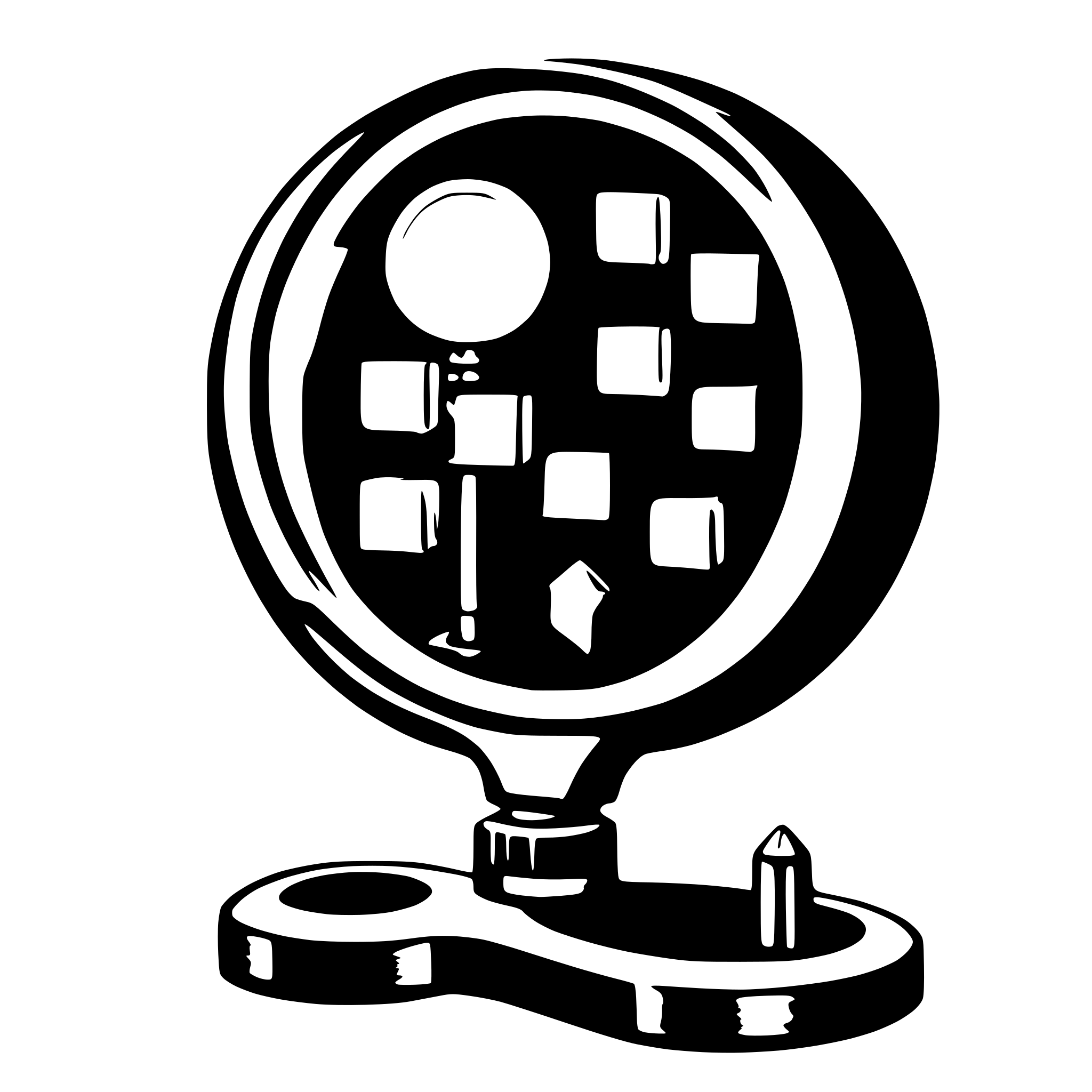 AI-generated SVG of a data nodes beeing inspected by a magnifying glass