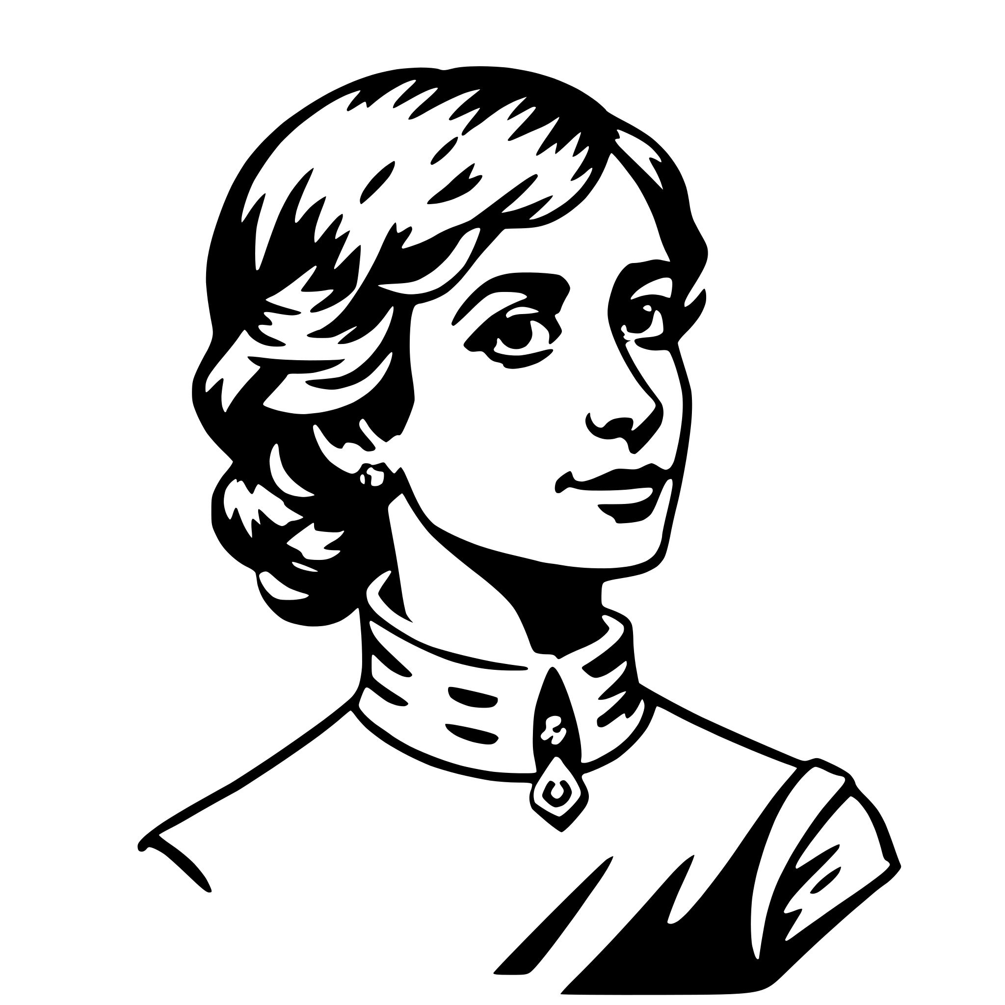 AI-generated SVG of 'jane austen'