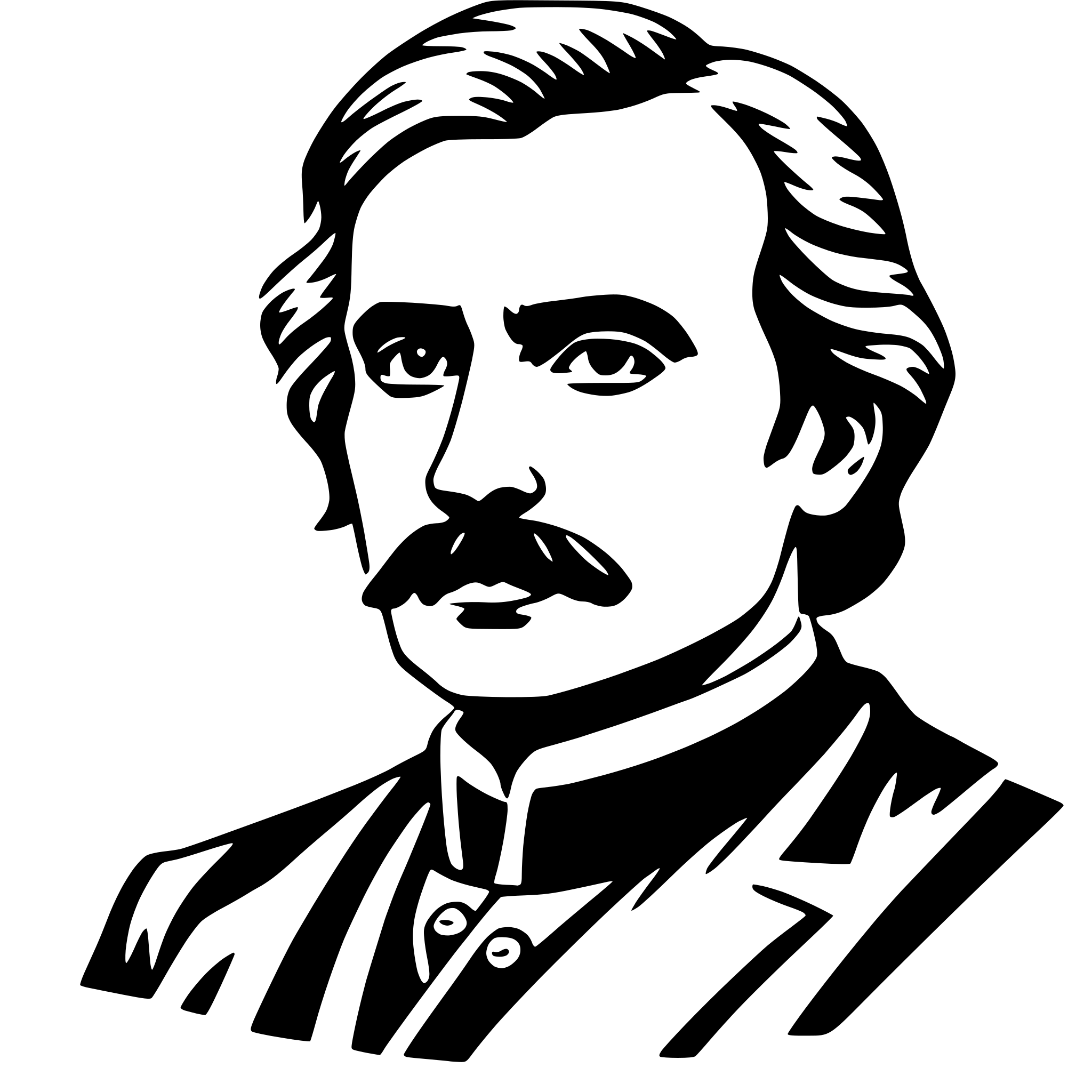 AI-generated SVG of 'friedrich nietzsche'