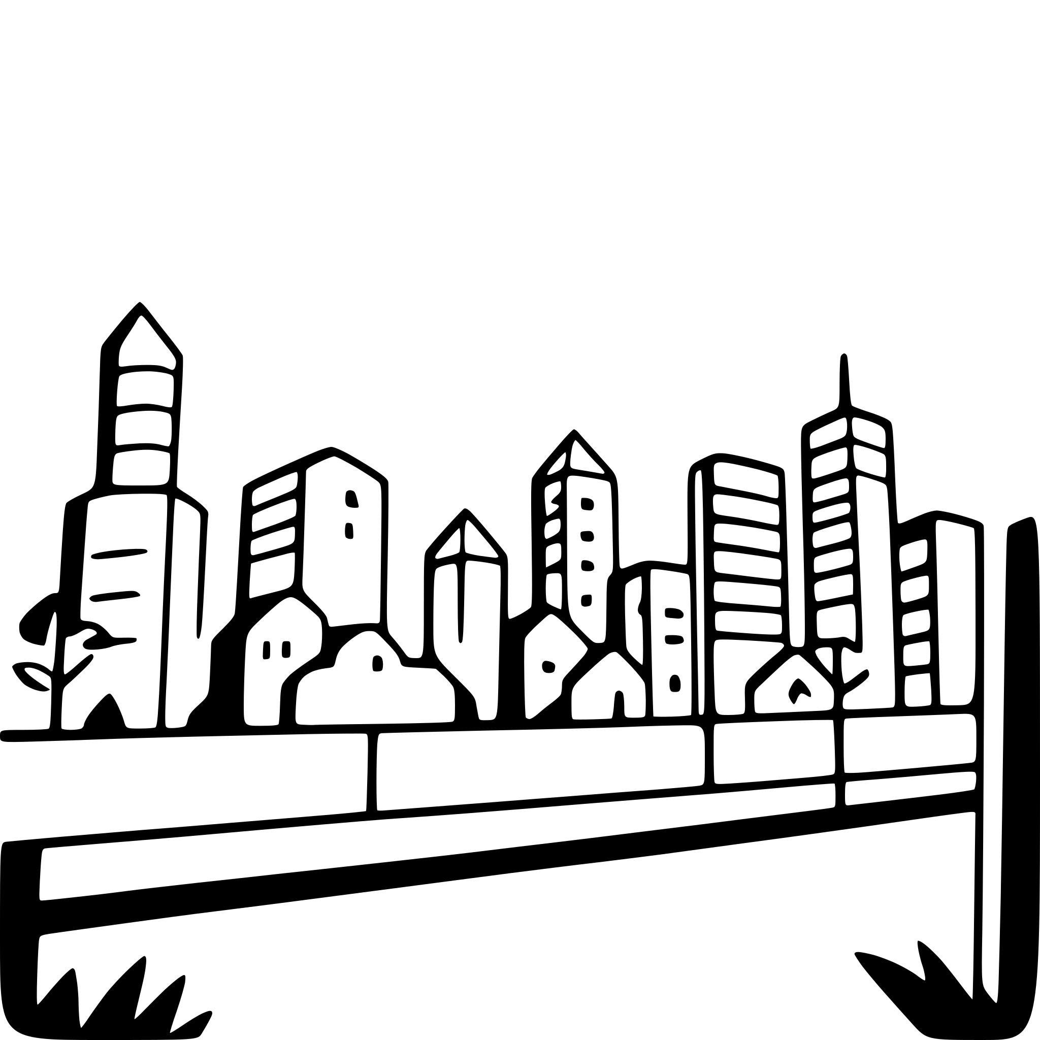 AI-generated SVG of a abstract city skyline at night