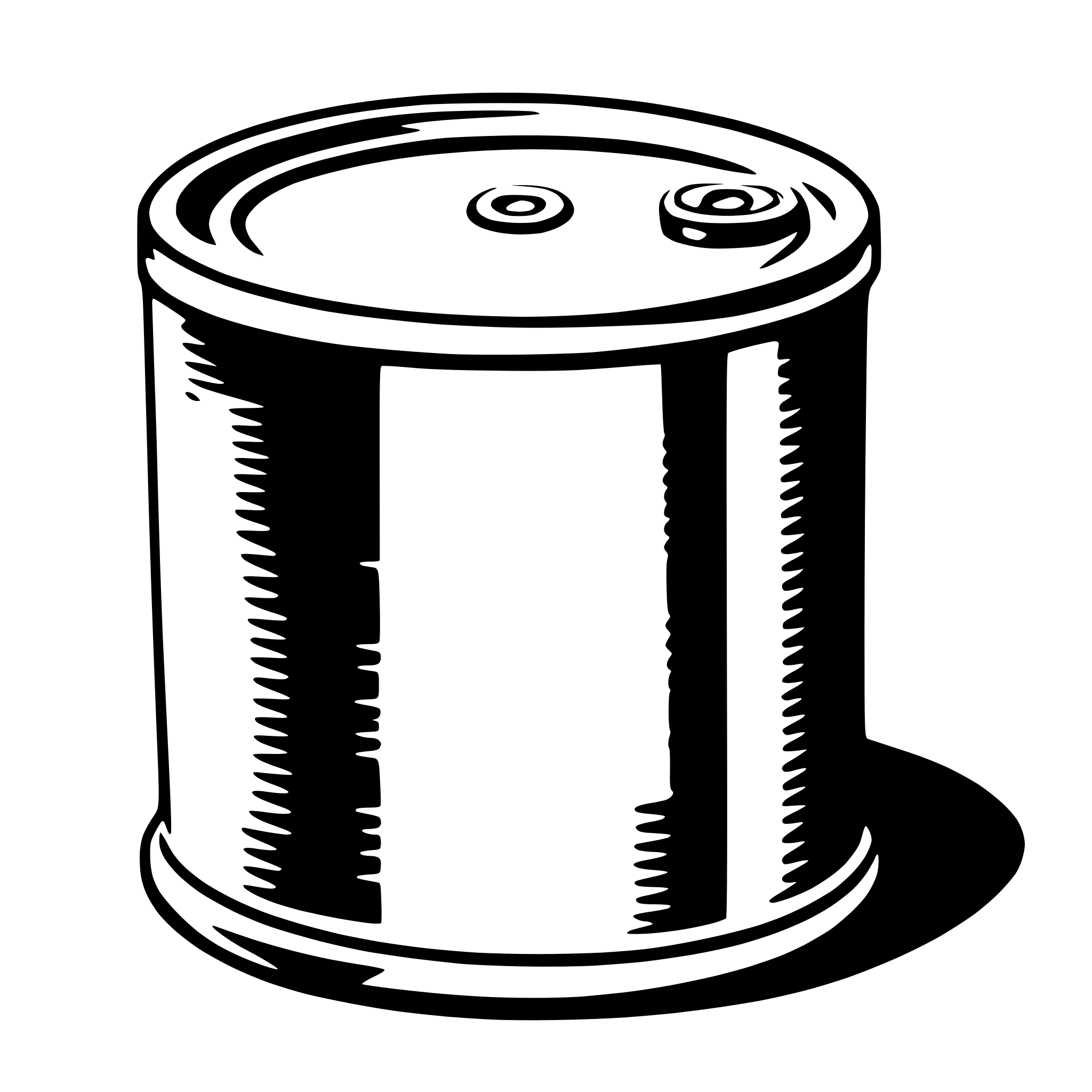 AI-generated SVG of a tin can