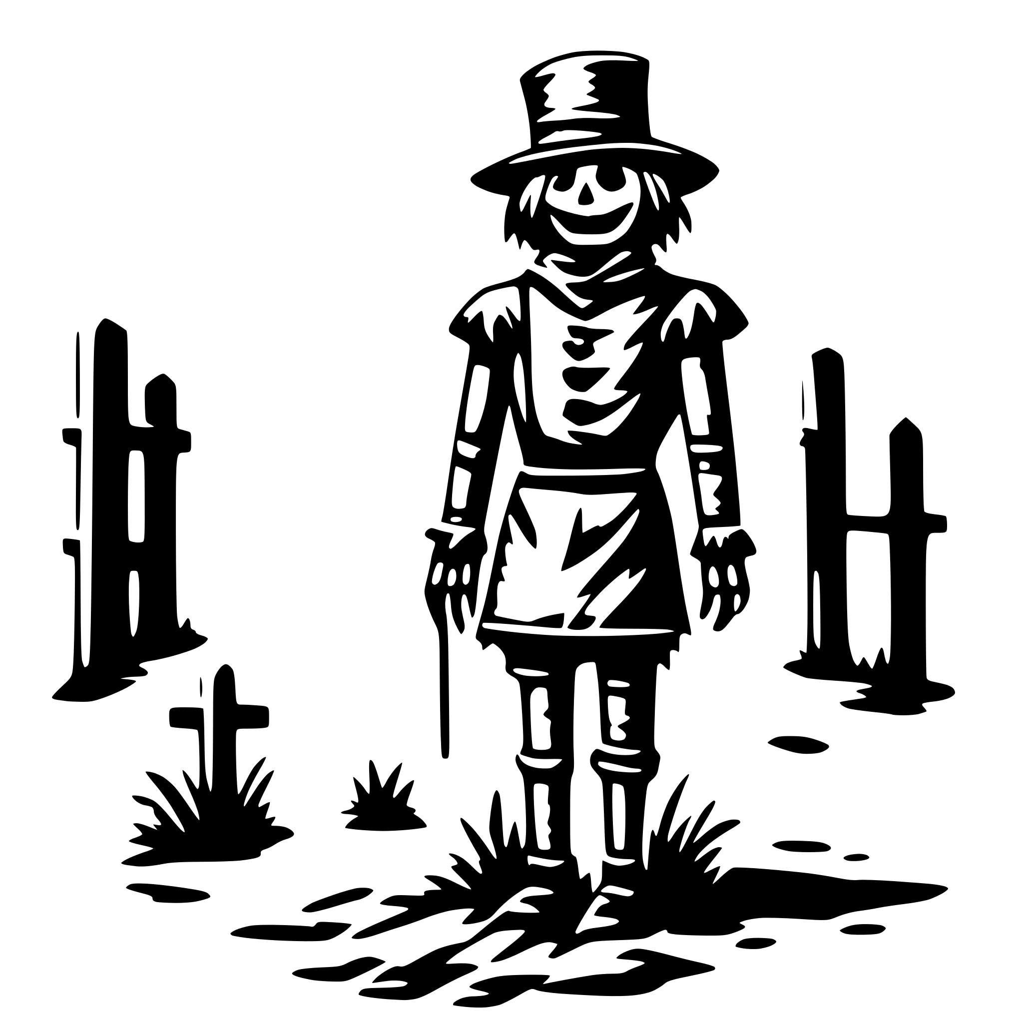 AI-generated SVG of 'scarecrow'