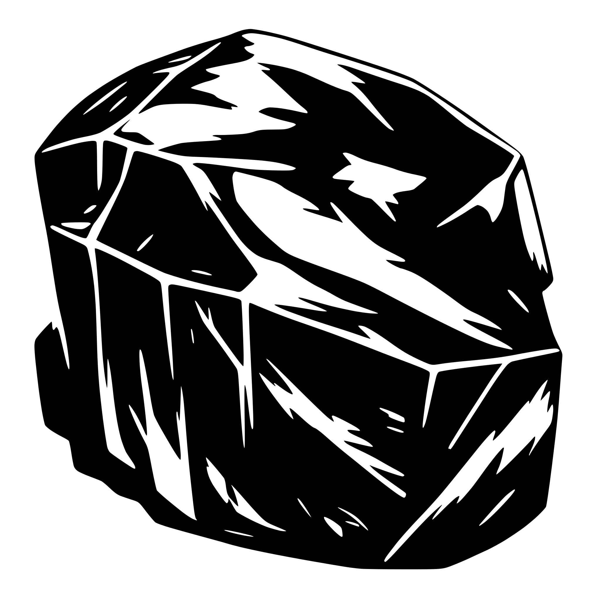 AI-generated SVG of a obsidian