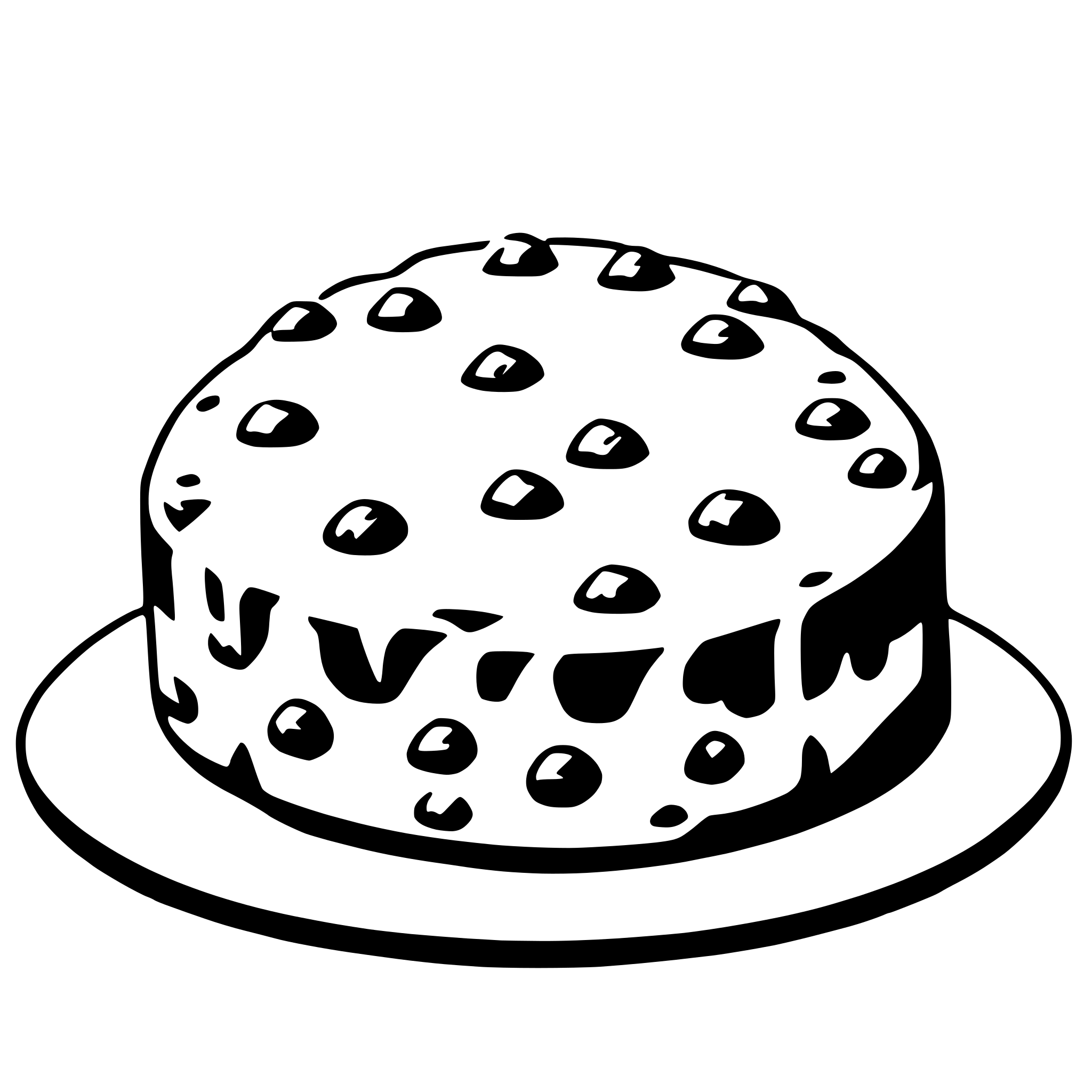 AI-generated SVG of a scone