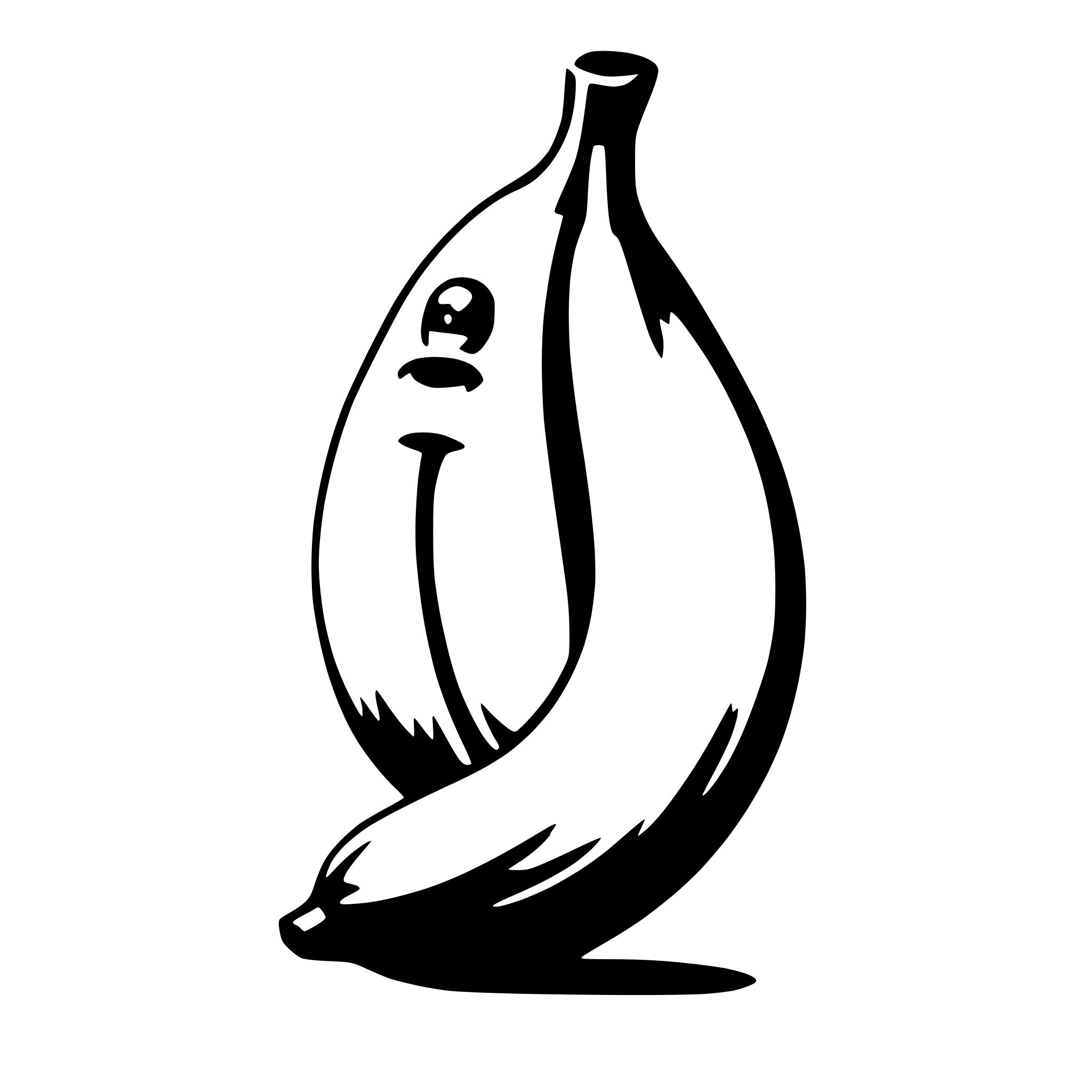 AI-generated SVG of 'sad banana'