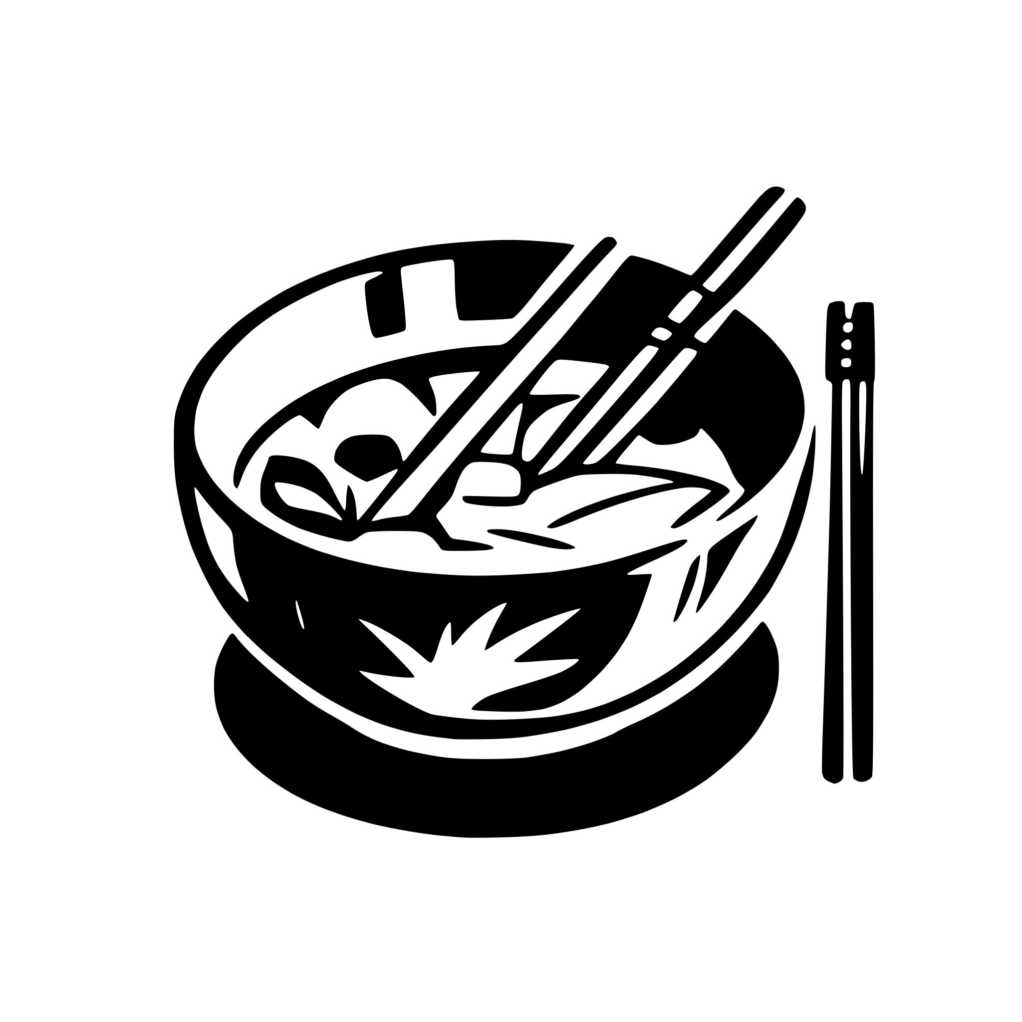 AI-generated SVG of 'Japanese food bowl with chopsticks'
